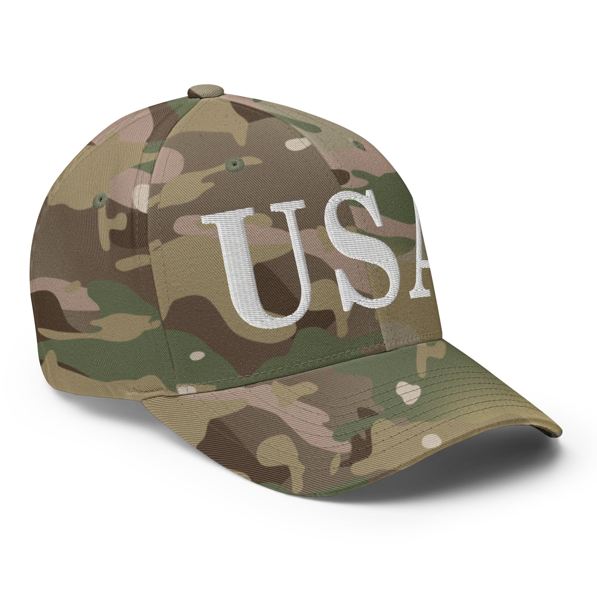 Flexfit Cap | White Embroidered USA - Image 58