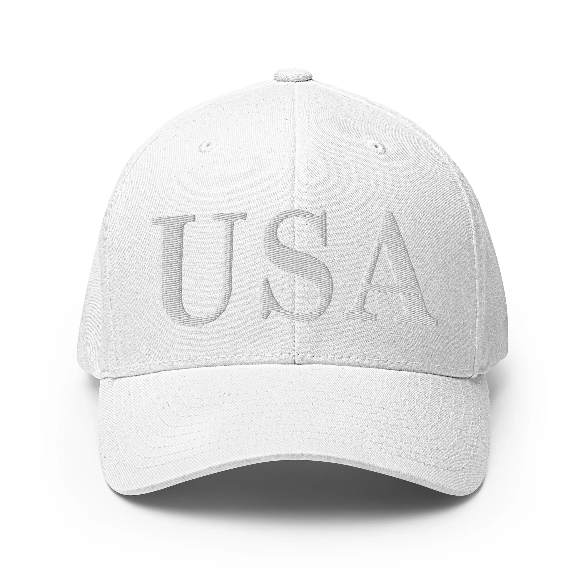 Flexfit Cap | White Embroidered USA - Image 71