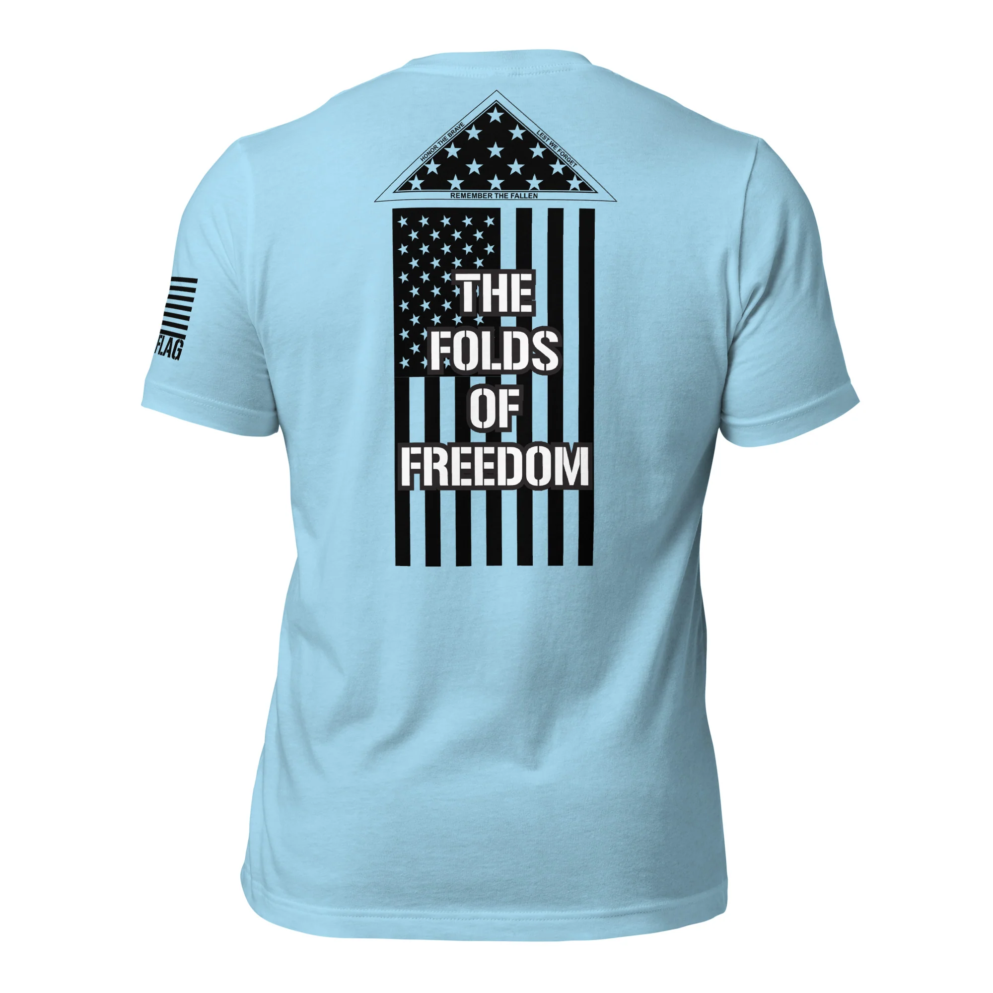 Folds of Freedom T-Shirt | Unisex Shirt | Patriotic DTG Printing - Image 21