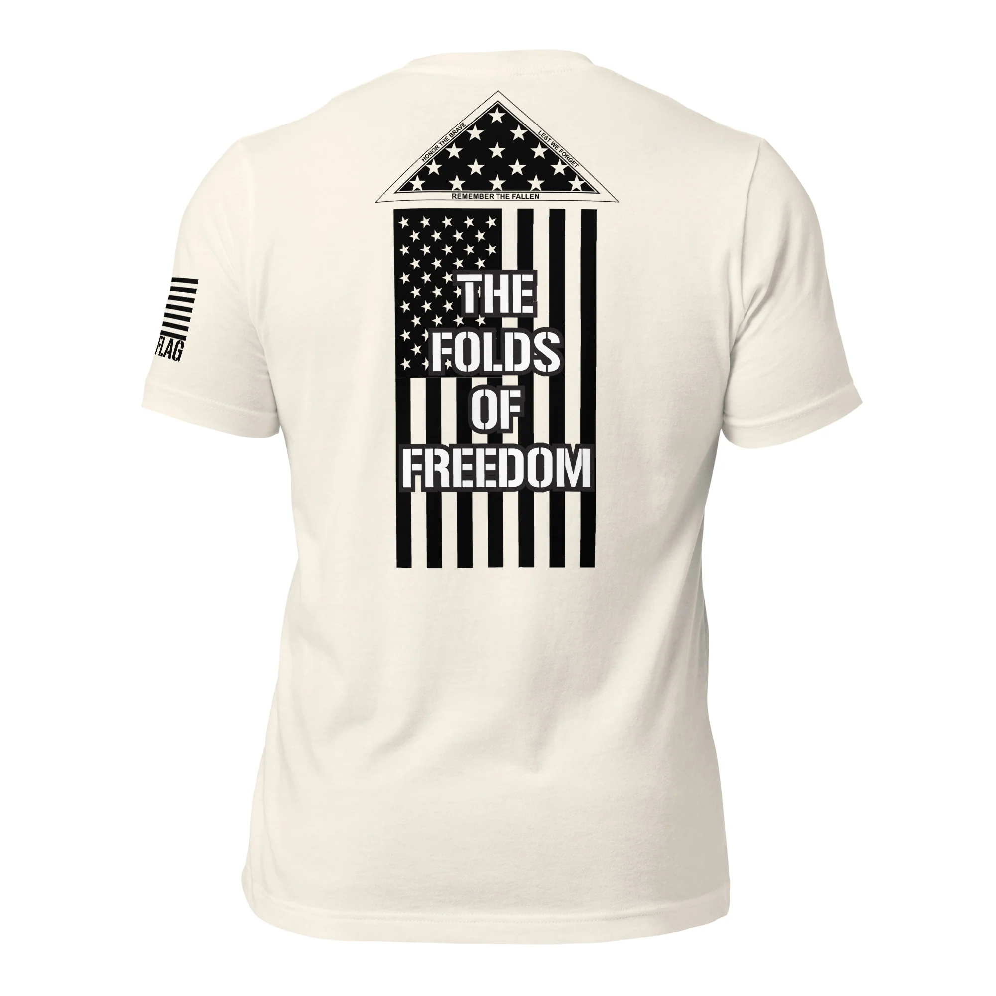 Folds of Freedom T-Shirt | Unisex Shirt | Patriotic DTG Printing - Image 5