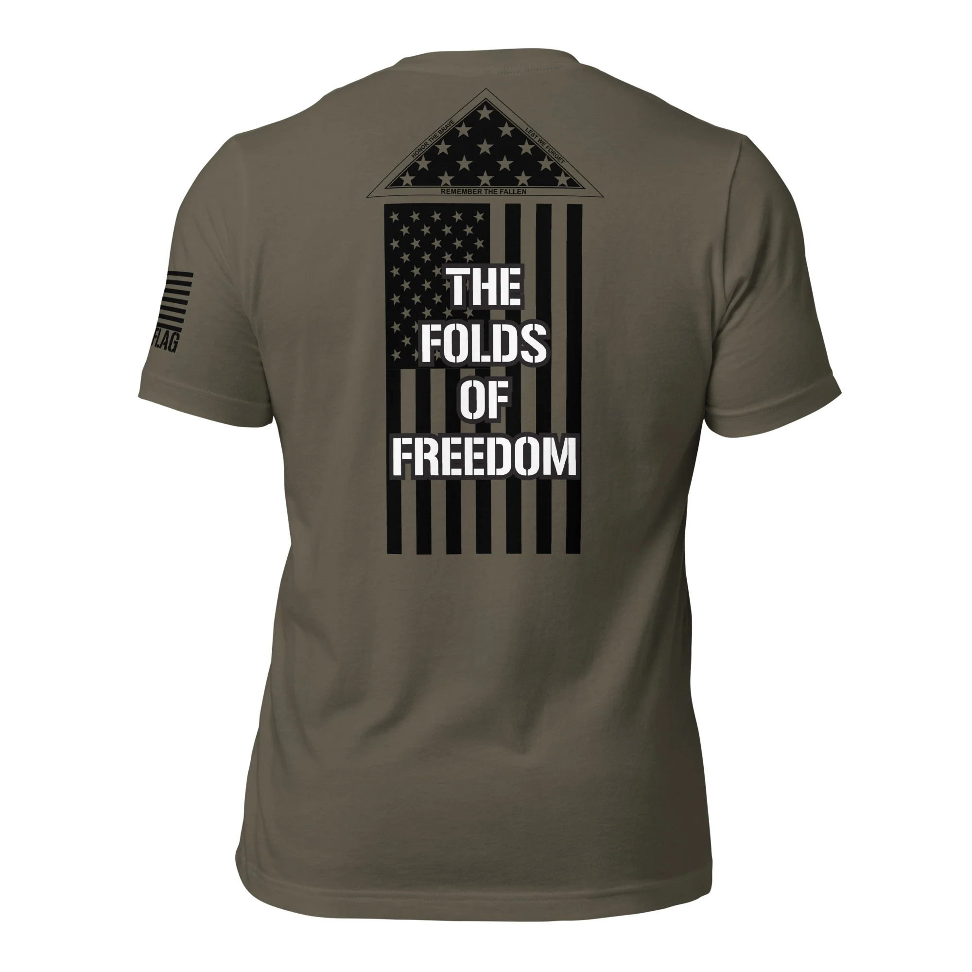 Folds of Freedom T-Shirt | Unisex Shirt | Patriotic DTG Printing - Image 53