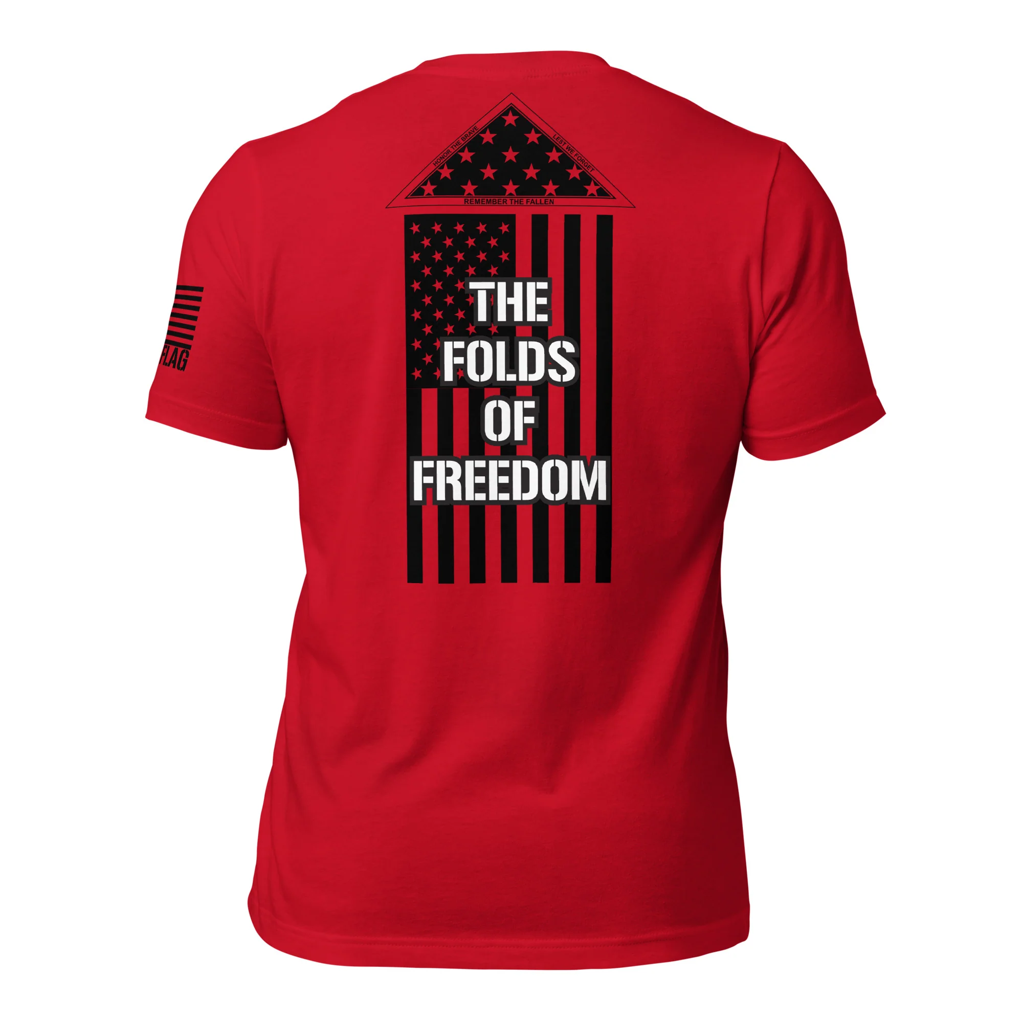 Folds of Freedom T-Shirt | Unisex Shirt | Patriotic DTG Printing - Image 65