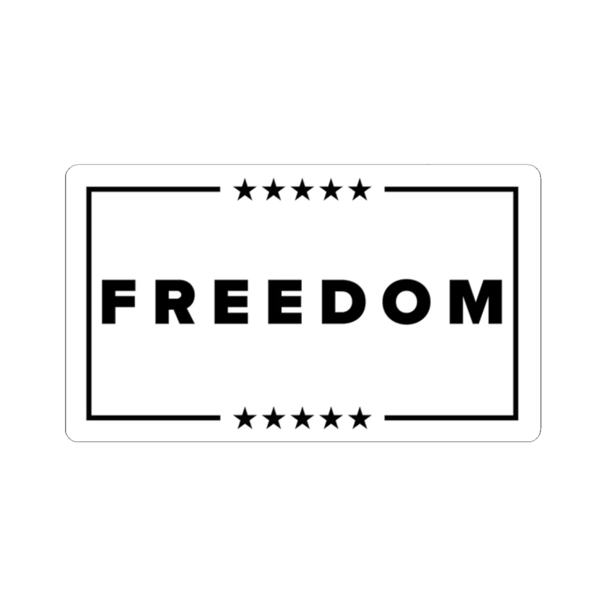 Freedom Flag Sticker - Image 2
