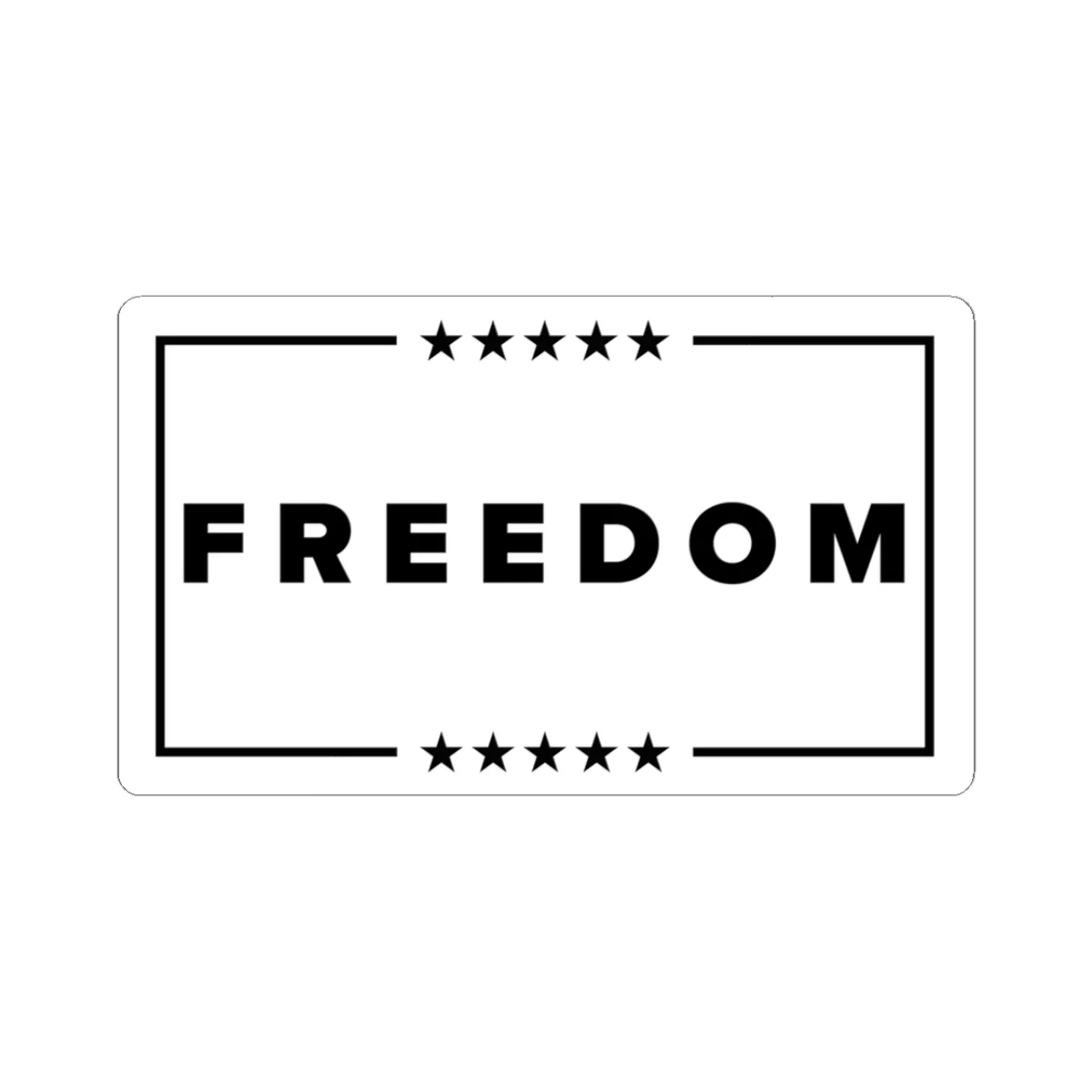Freedom Flag Sticker - Image 4