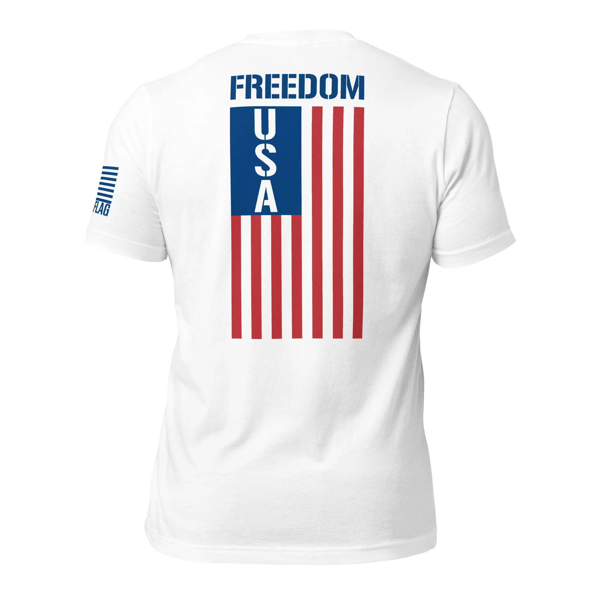 Freedom USA Flag T-Shirt | Unisex | Red & Blue DTG Printing
