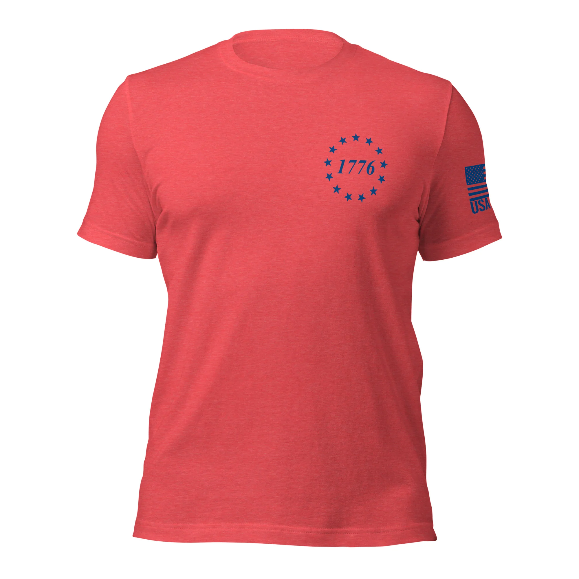 Freedom USA Flag T-Shirt | Unisex | Red & Blue DTG Printing - Image 23