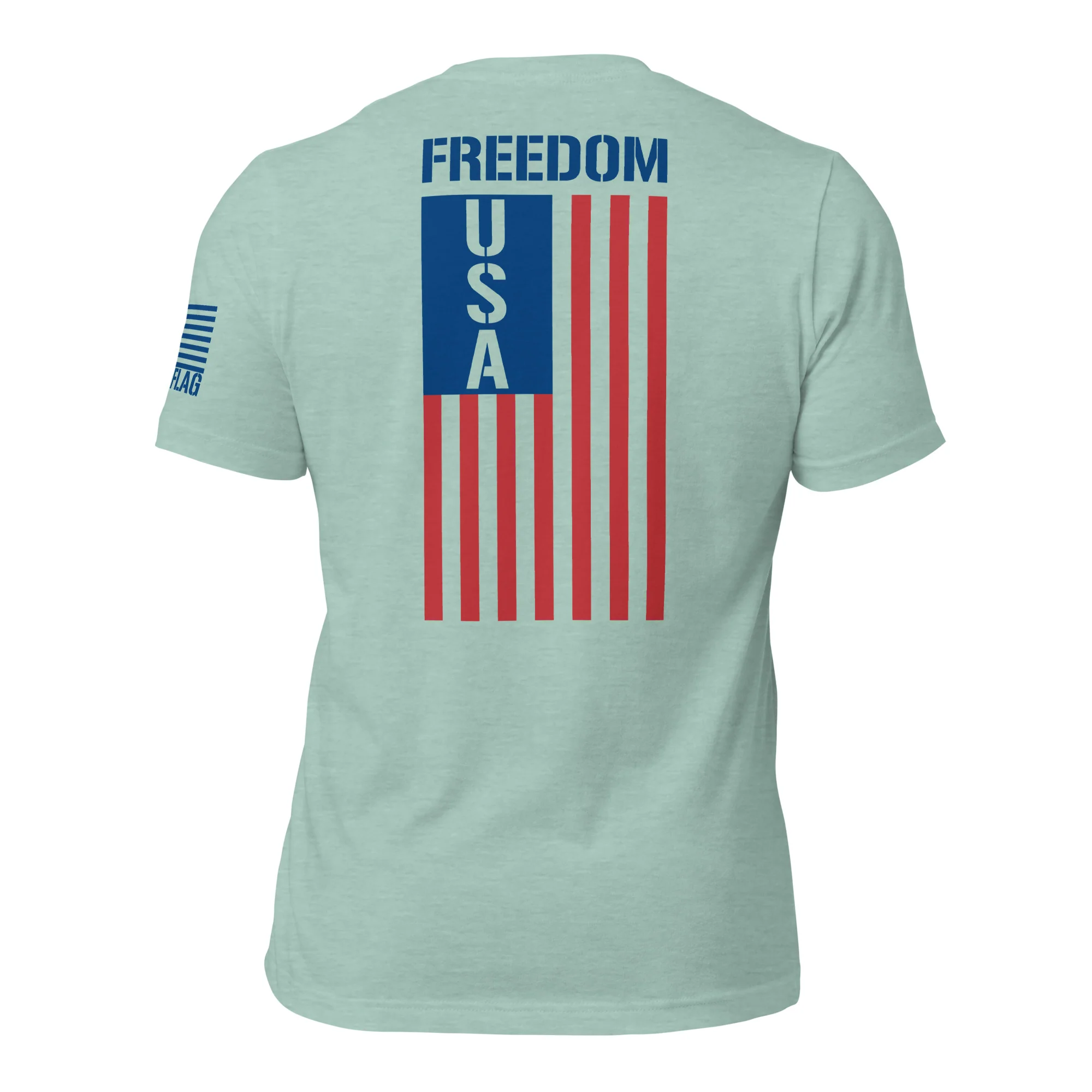 Freedom USA Flag T-Shirt | Unisex | Red & Blue DTG Printing - Image 46