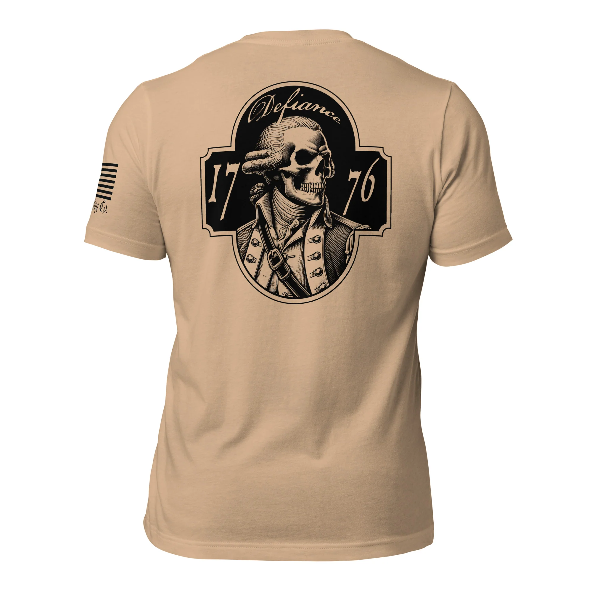 George Washington Skull T-Shirt | Defiance 1776 DTG Print - Image 41