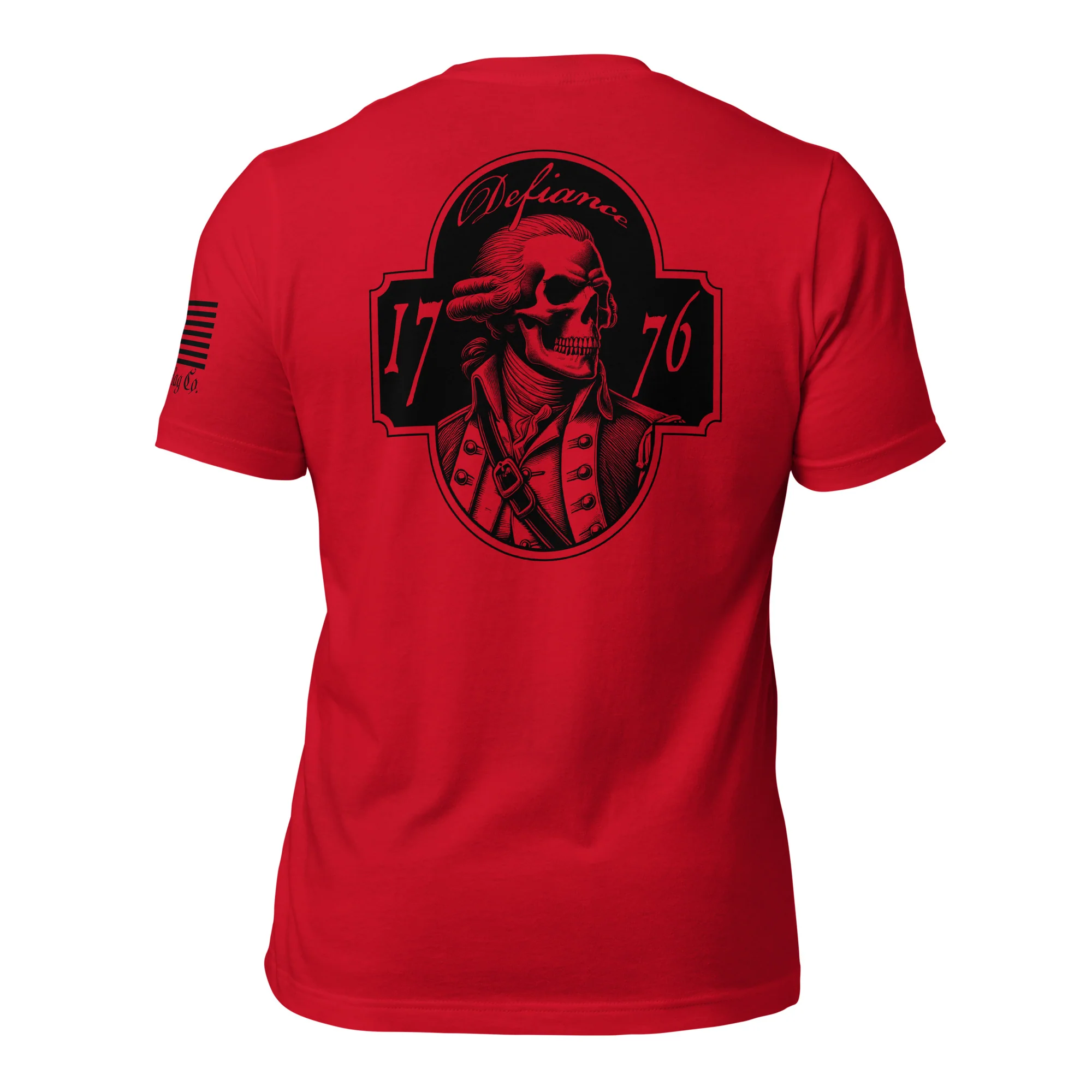 George Washington Skull T-Shirt | Defiance 1776 DTG Print - Image 5