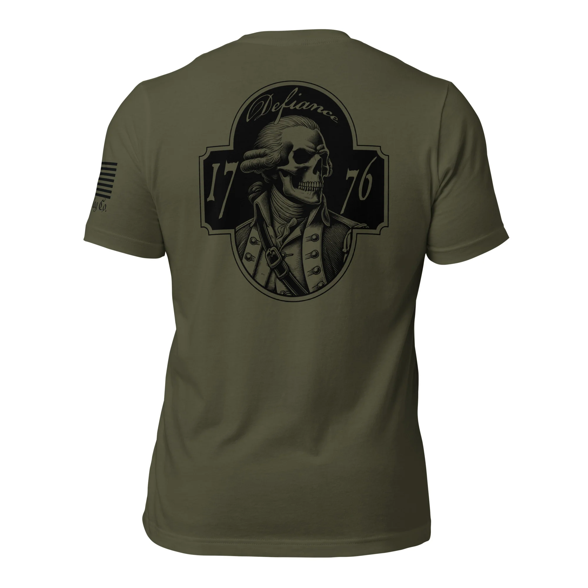 George Washington Skull T-Shirt | Defiance 1776 DTG Print - Image 9