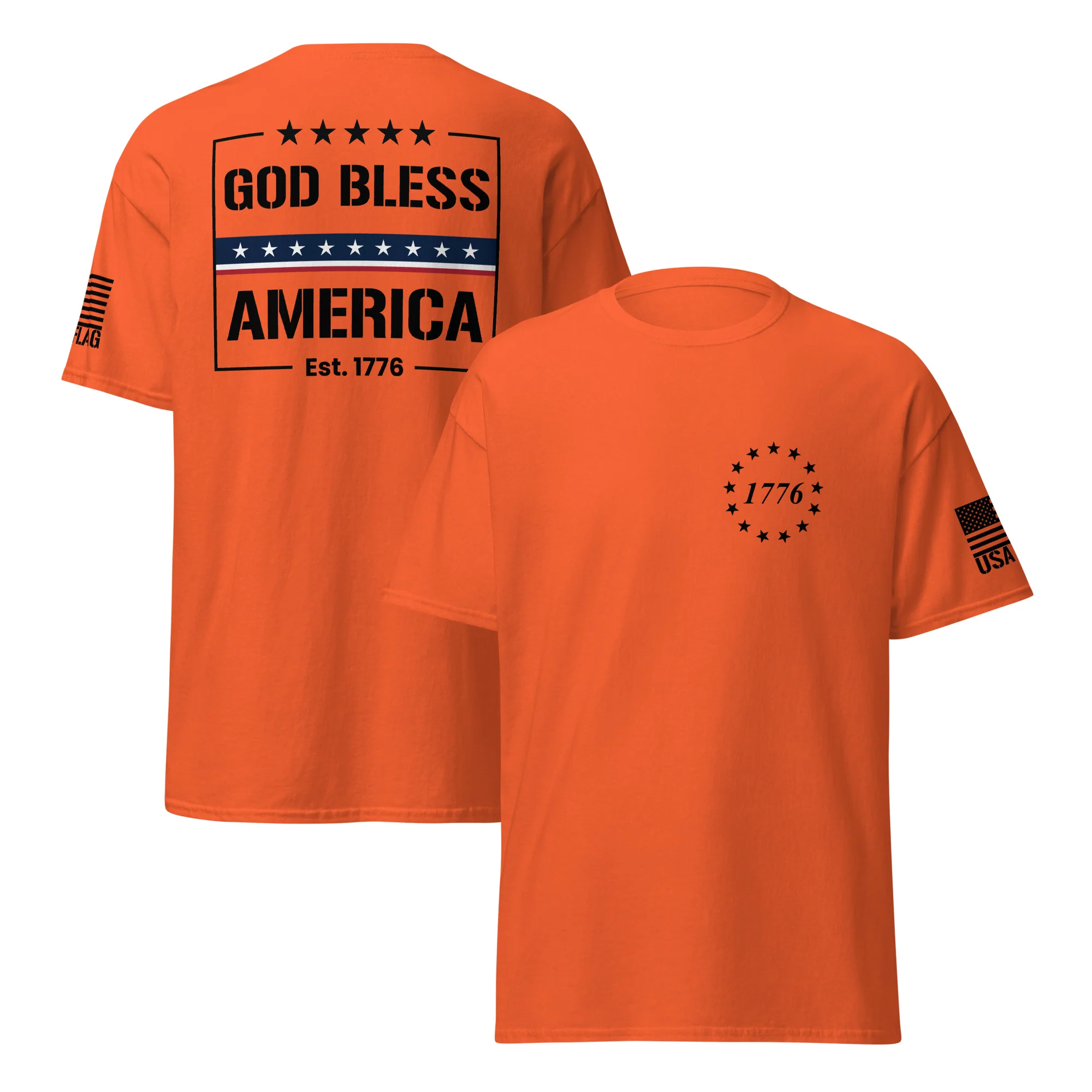 God Bless America T-Shirts | Unisex Classic Tees | Gildan 5000 - Image 12