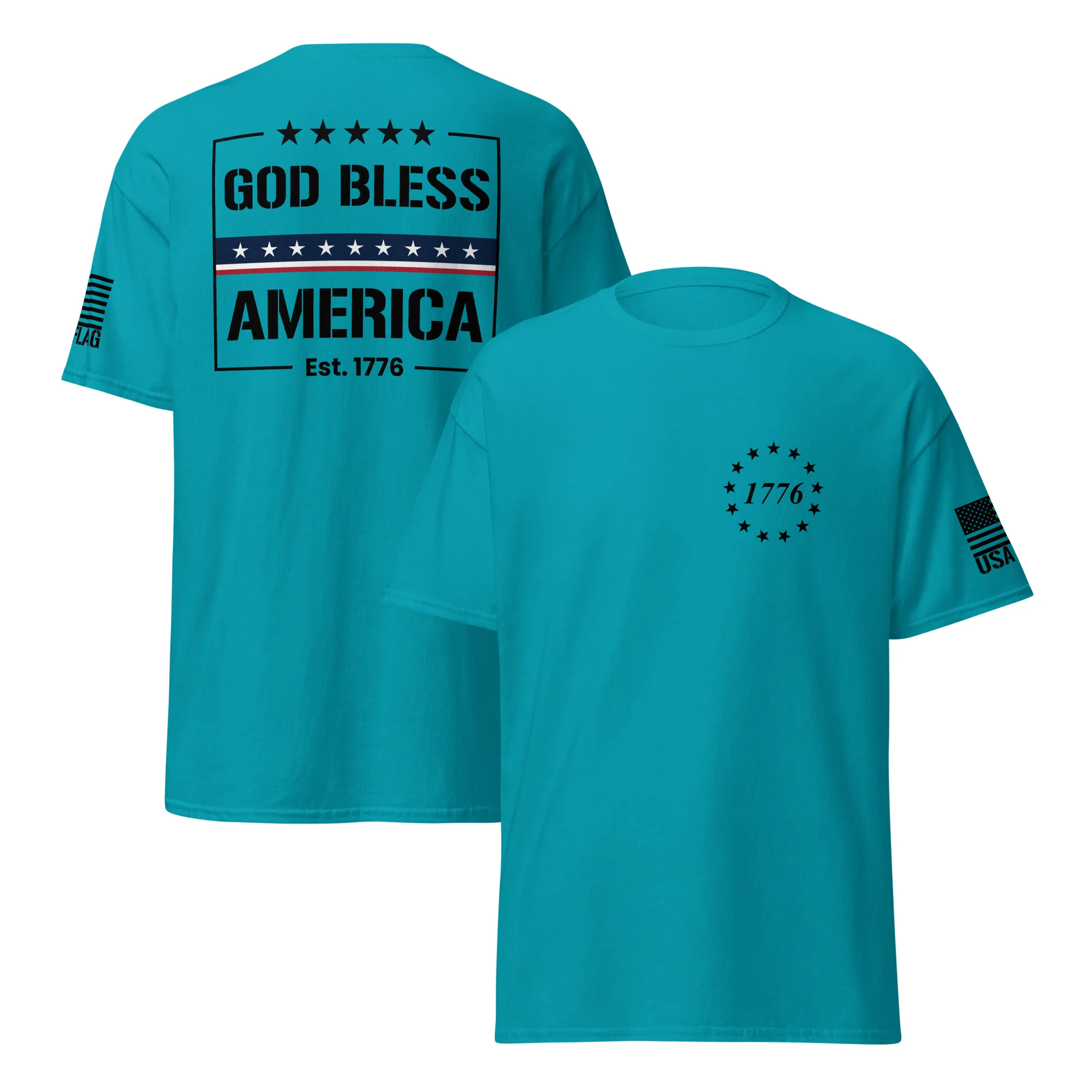 God Bless America T-Shirts | Unisex Classic Tees | Gildan 5000 - Image 13