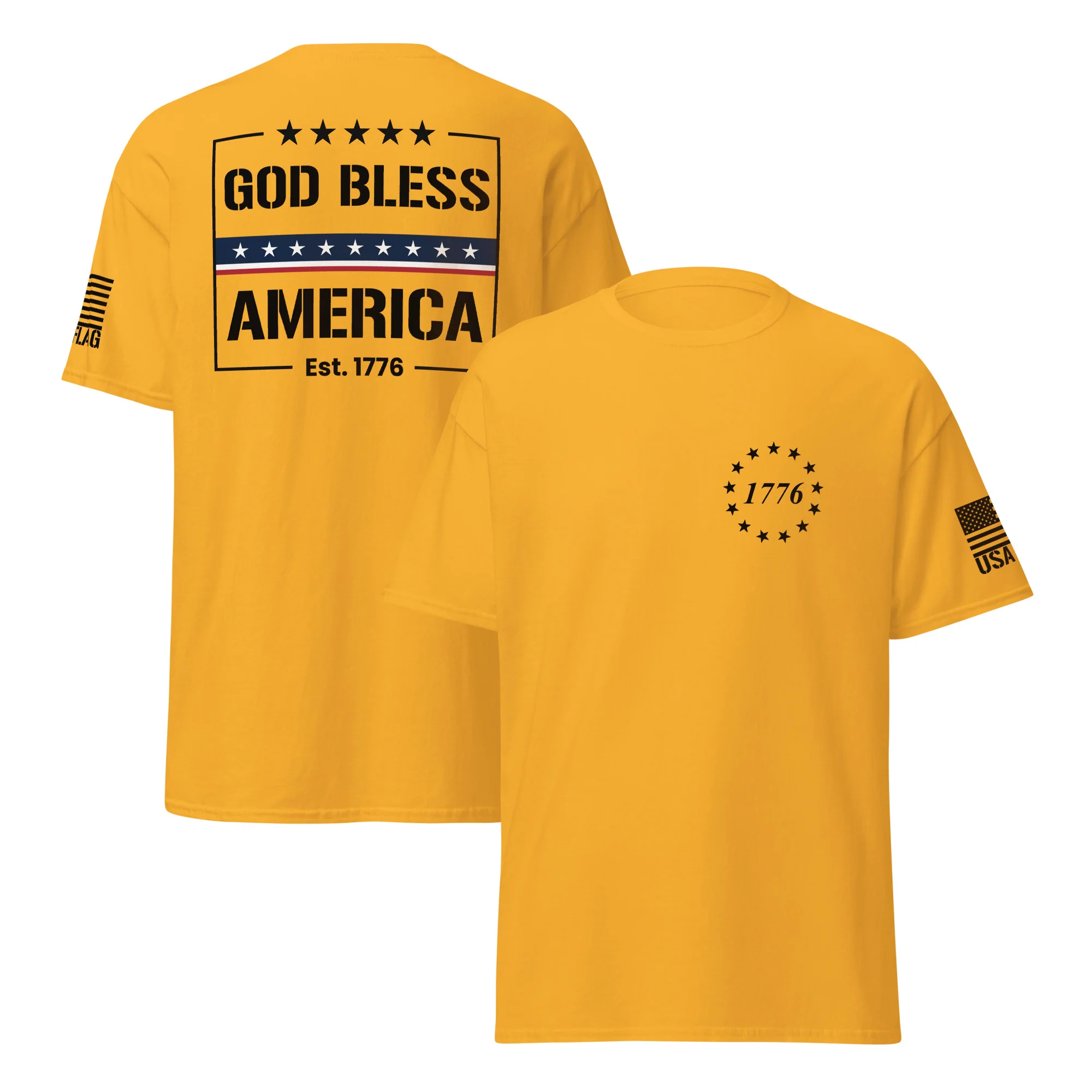 God Bless America T-Shirts | Unisex Classic Tees | Gildan 5000 - Image 17