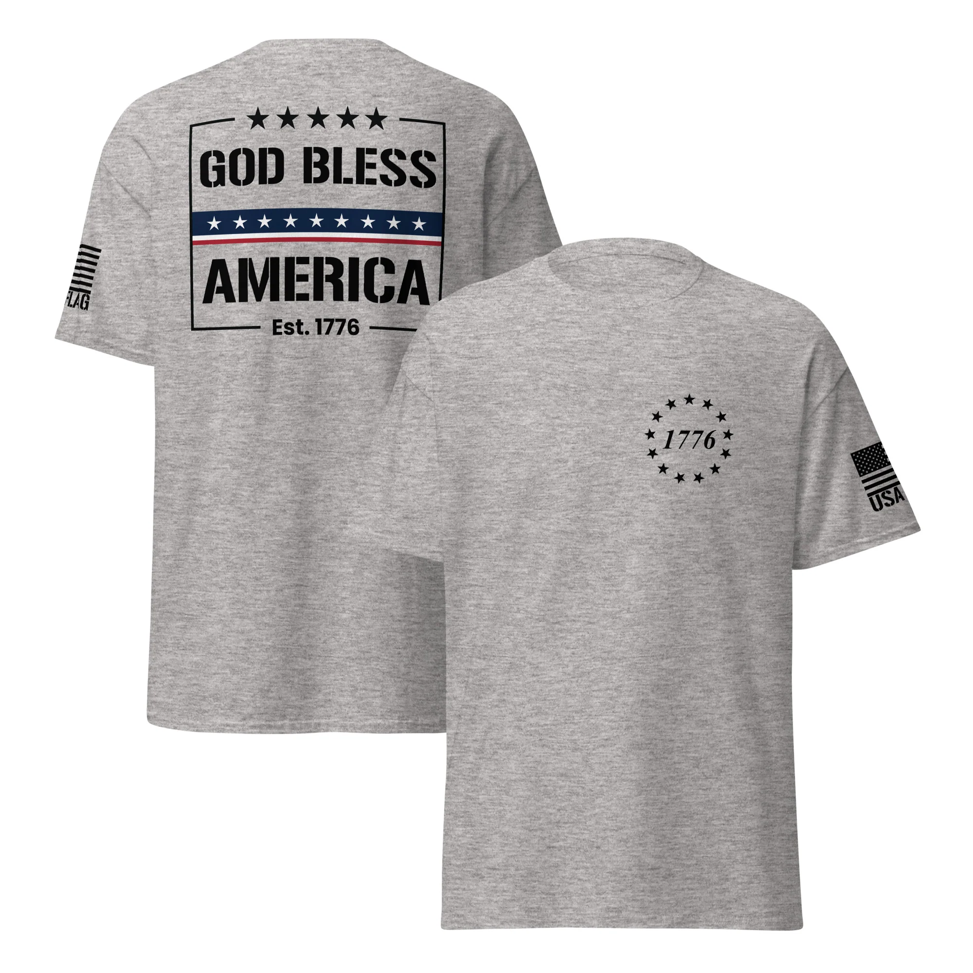 God Bless America T-Shirts | Unisex Classic Tees | Gildan 5000 - Image 18