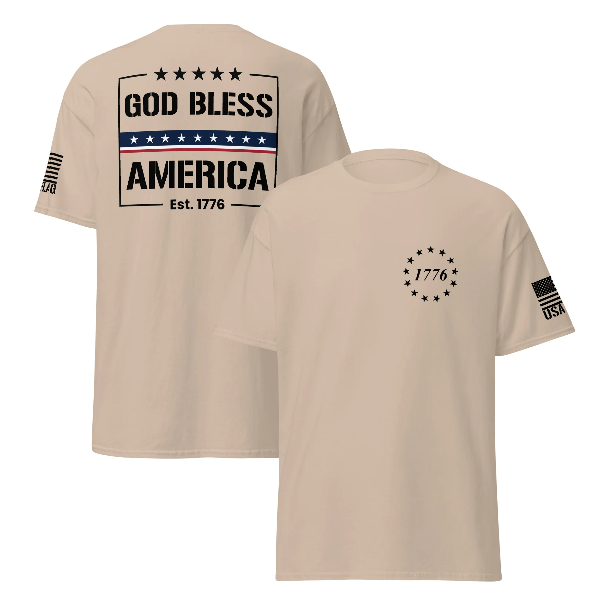 God Bless America T-Shirts | Unisex Classic Tees | Gildan 5000 - Image 19
