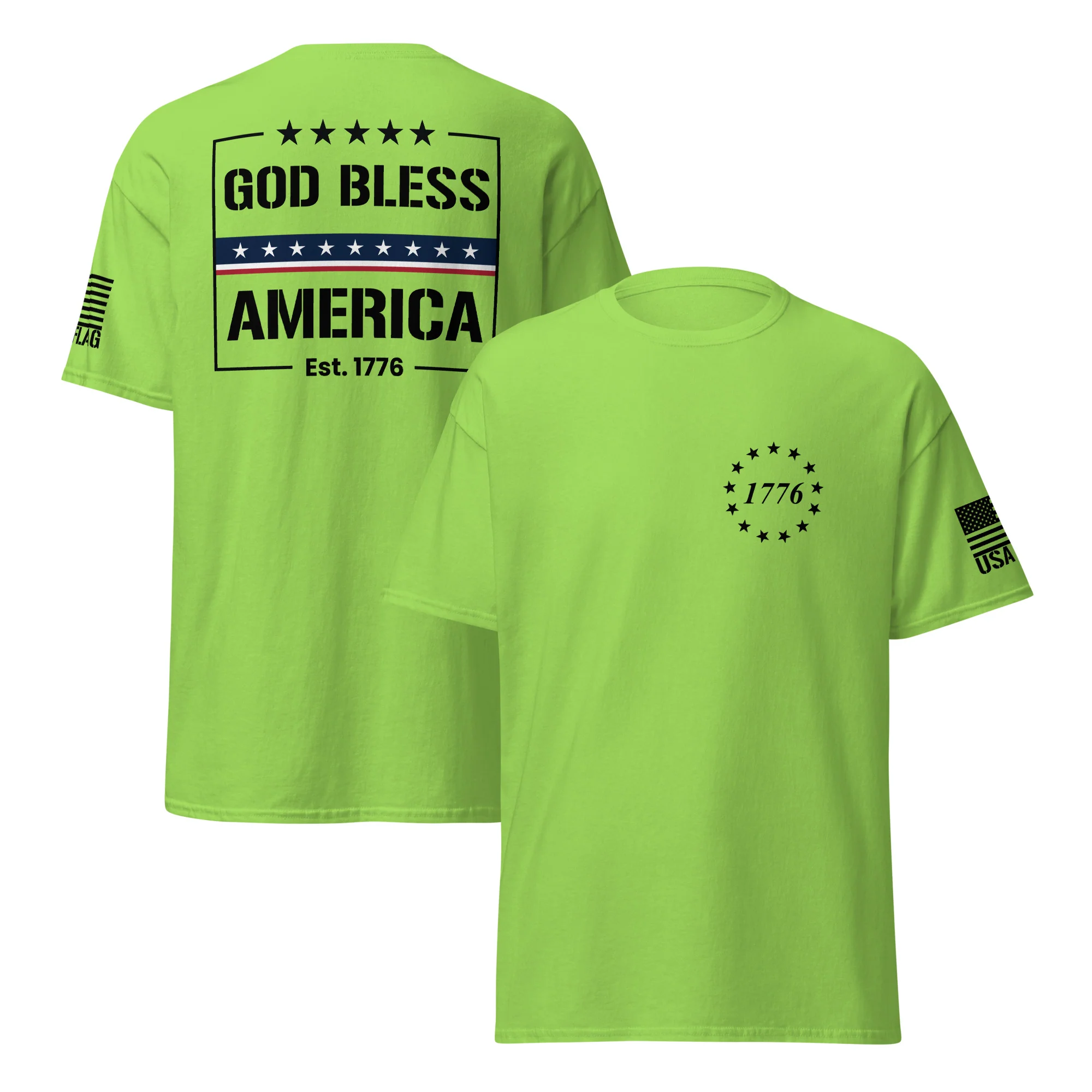 God Bless America T-Shirts | Unisex Classic Tees | Gildan 5000 - Image 20