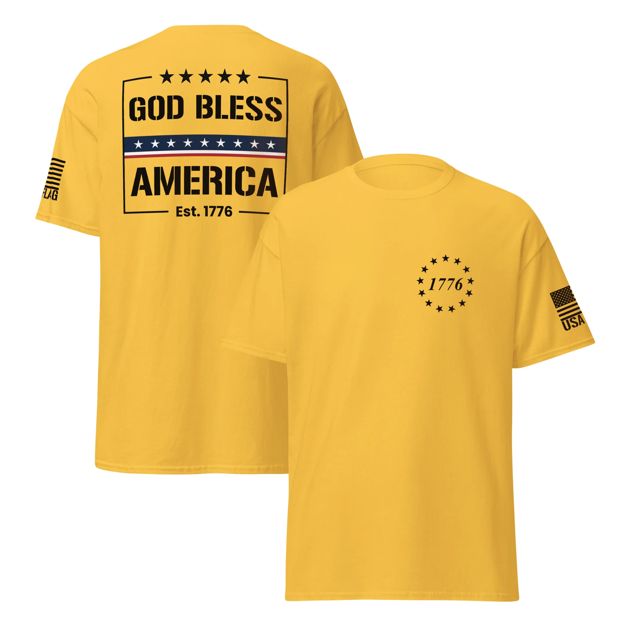 God Bless America T-Shirts | Unisex Classic Tees | Gildan 5000 - Image 21