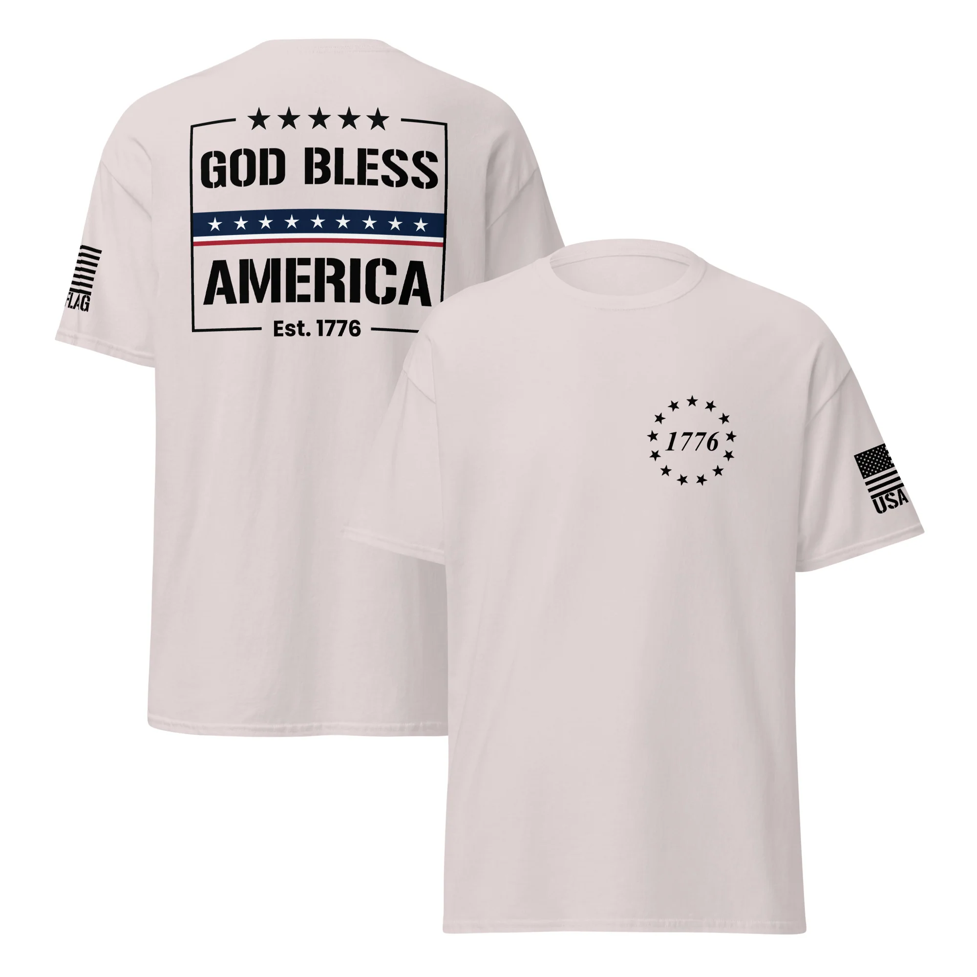 God Bless America T-Shirts | Unisex Classic Tees | Gildan 5000 - Image 23