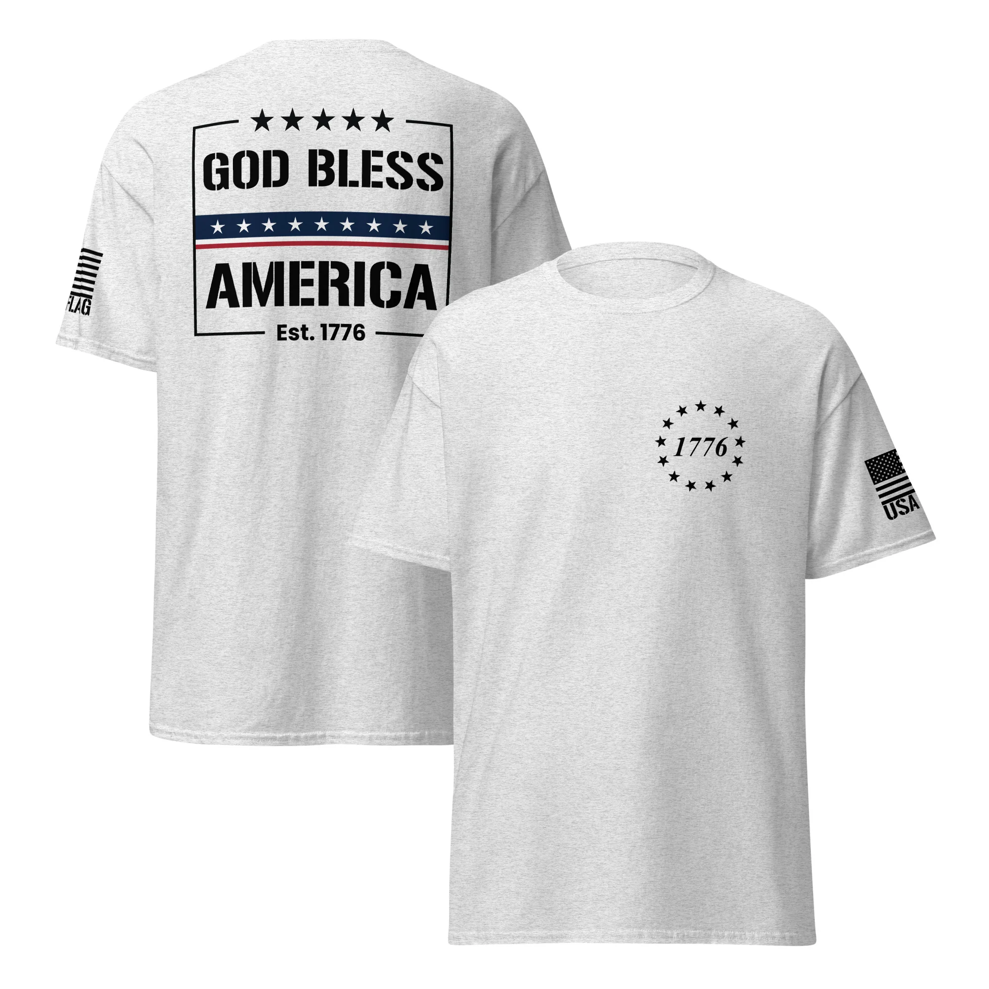 God Bless America T-Shirts | Unisex Classic Tees | Gildan 5000 - Image 25