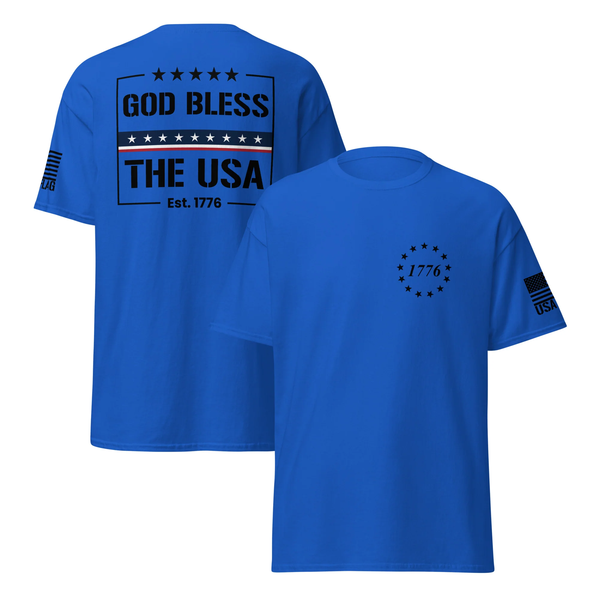 God Bless The USA T-Shirts | Unisex Classic Tees | Gildan 5000 - Image 12