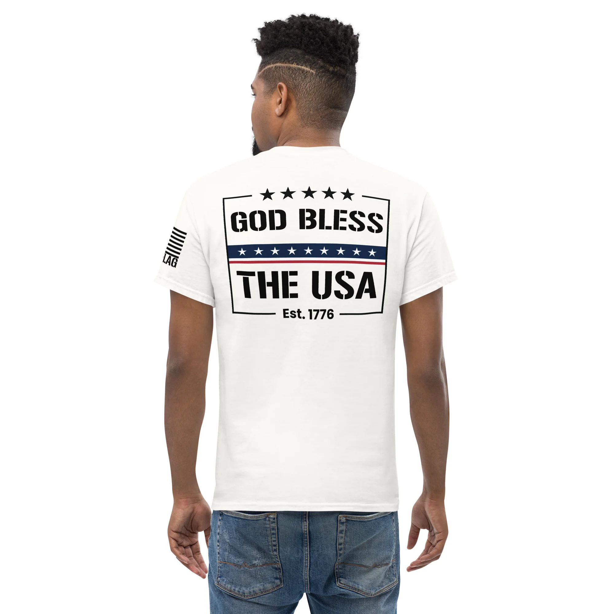 God Bless The USA T-Shirts | Unisex Classic Tees | Gildan 5000 - Image 7