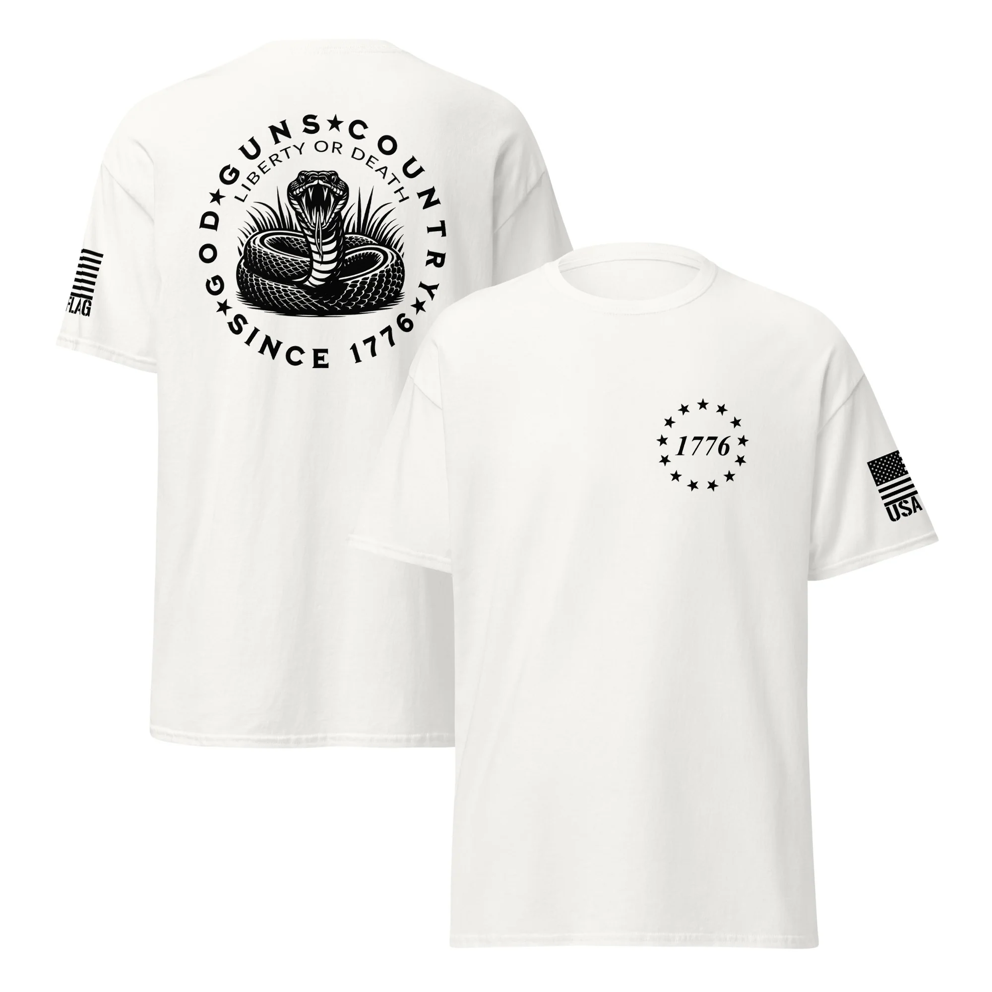 God Guns Country T-Shirts | Unisex Classic Tees | Gildan 5000