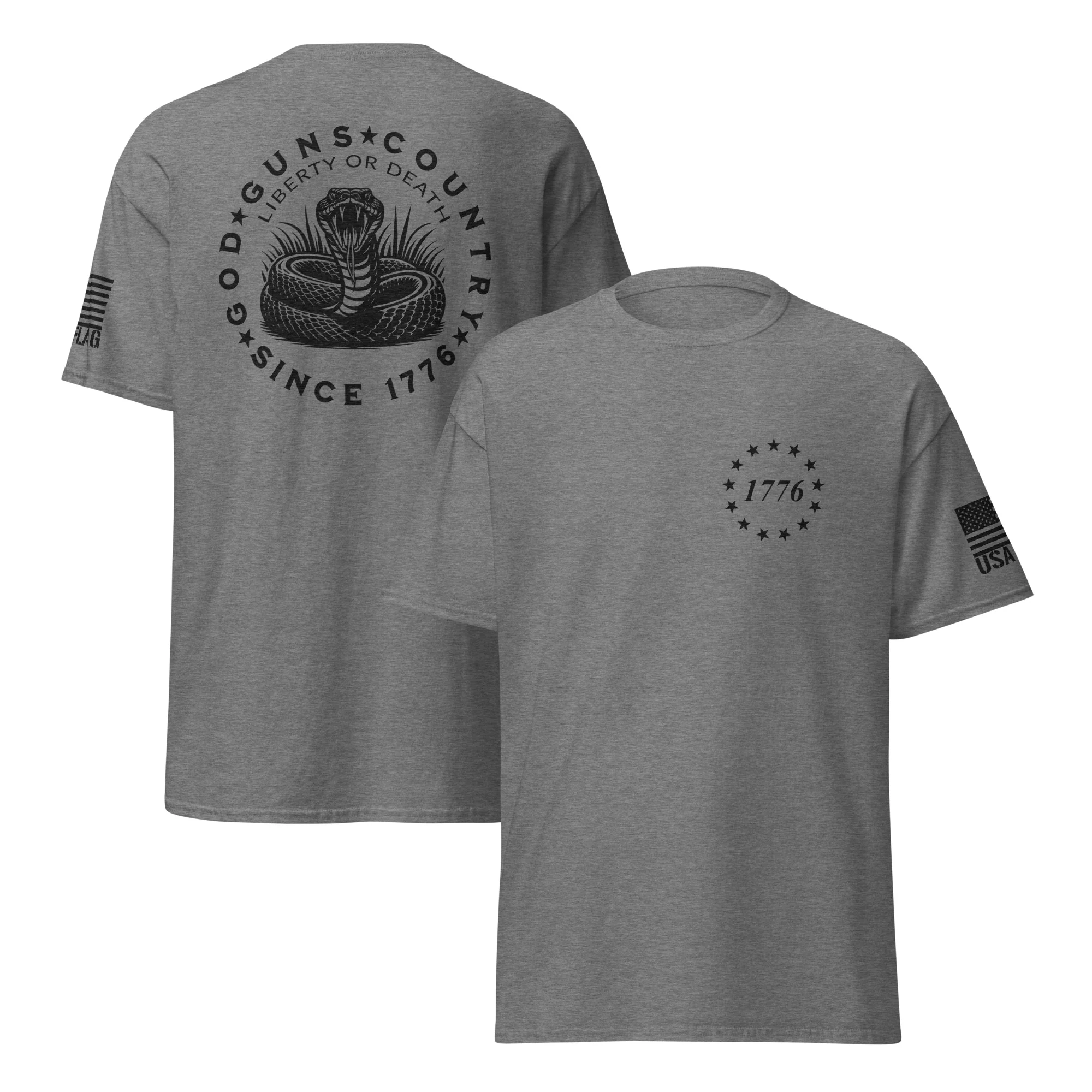 God Guns Country T-Shirts | Unisex Classic Tees | Gildan 5000 - Image 12