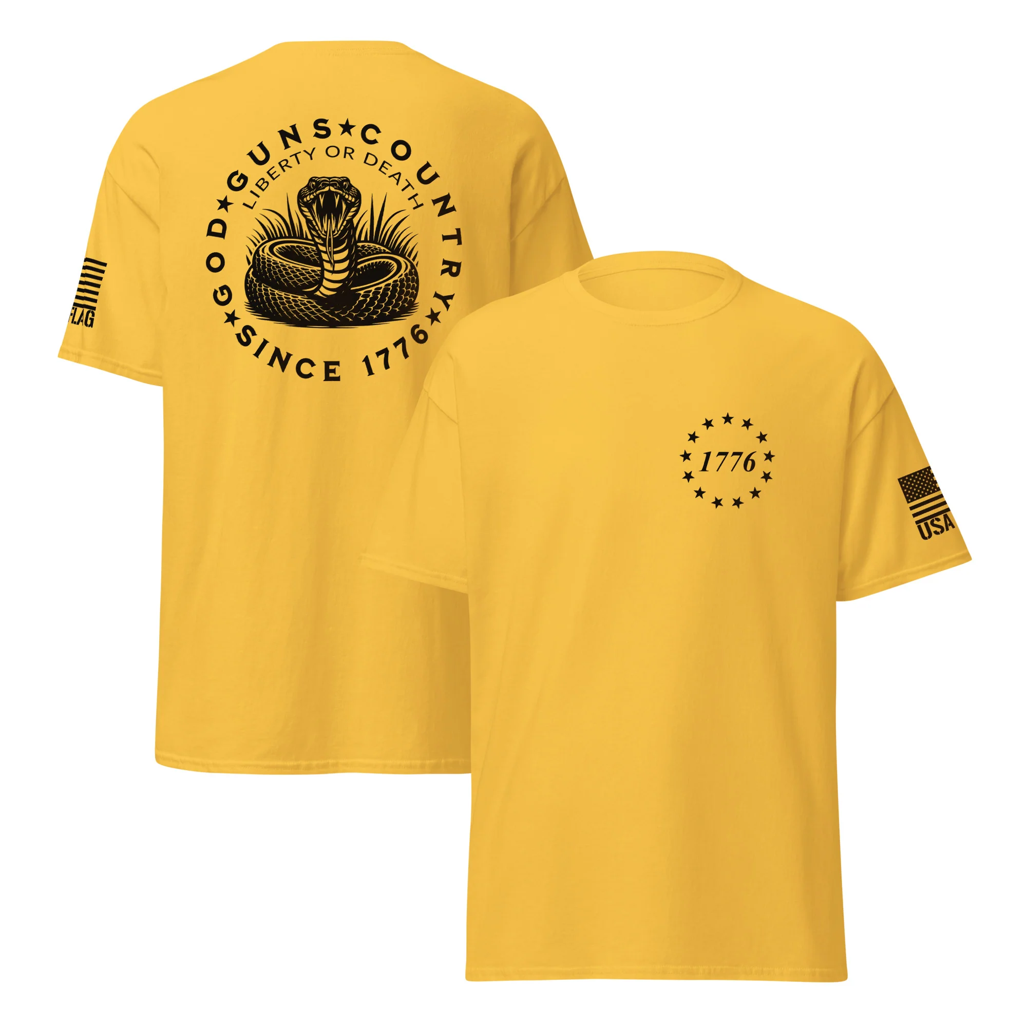 God Guns Country T-Shirts | Unisex Classic Tees | Gildan 5000 - Image 16