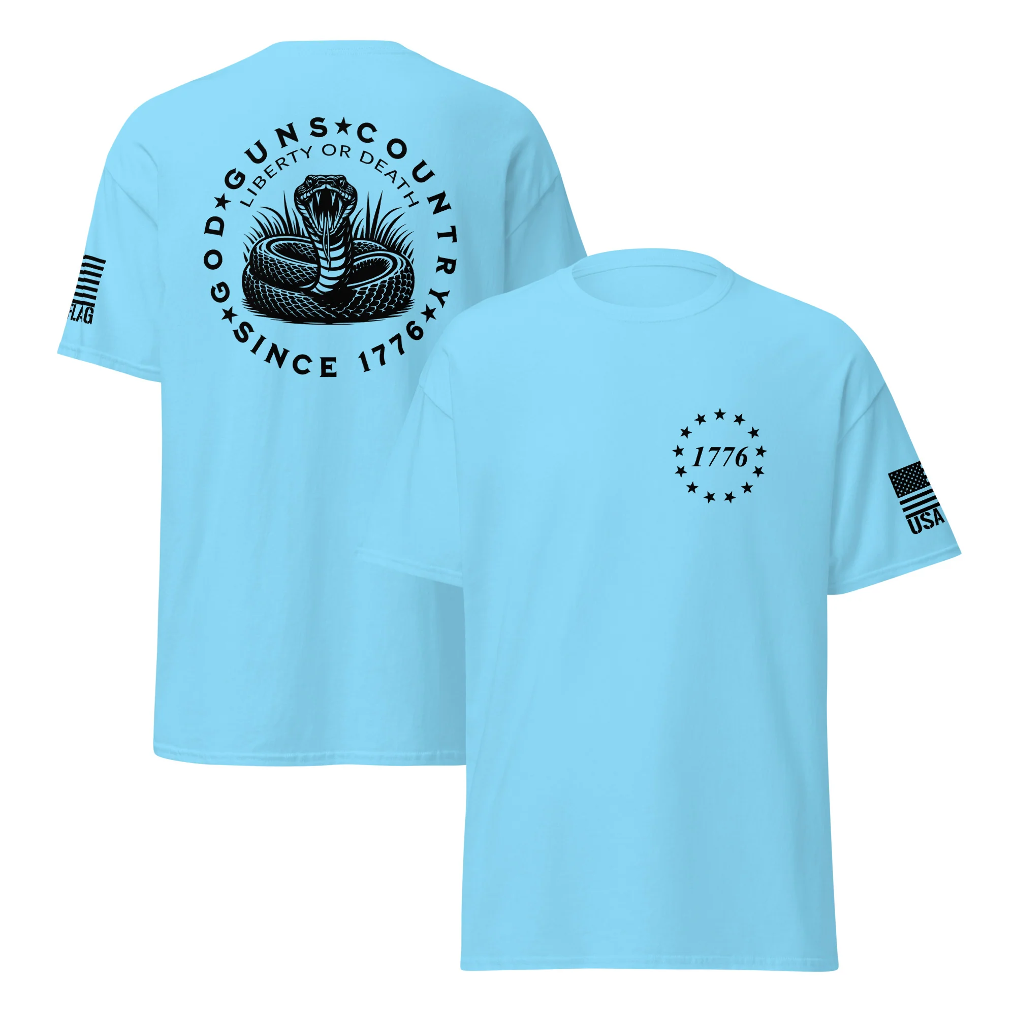 God Guns Country T-Shirts | Unisex Classic Tees | Gildan 5000 - Image 17