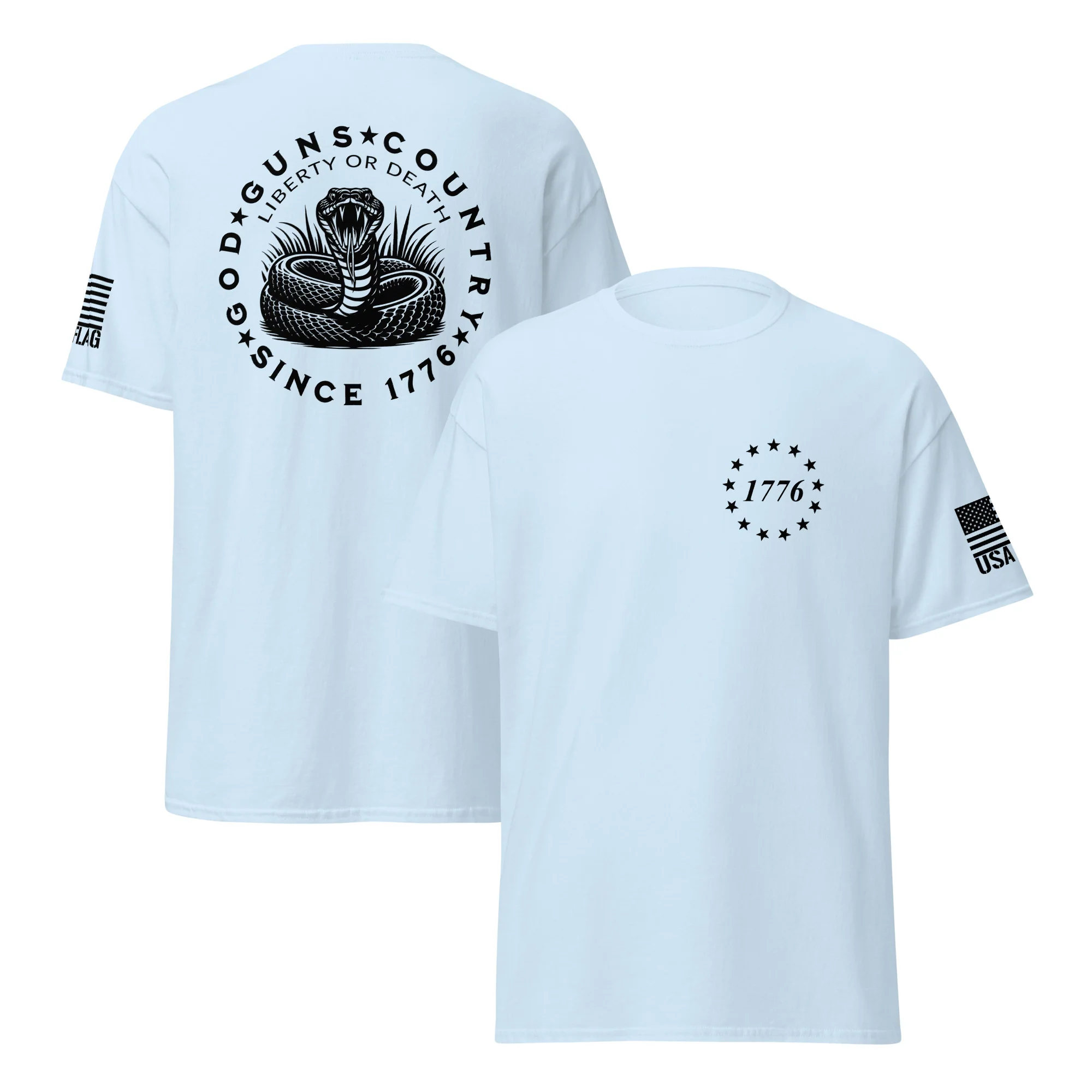 God Guns Country T-Shirts | Unisex Classic Tees | Gildan 5000 - Image 20