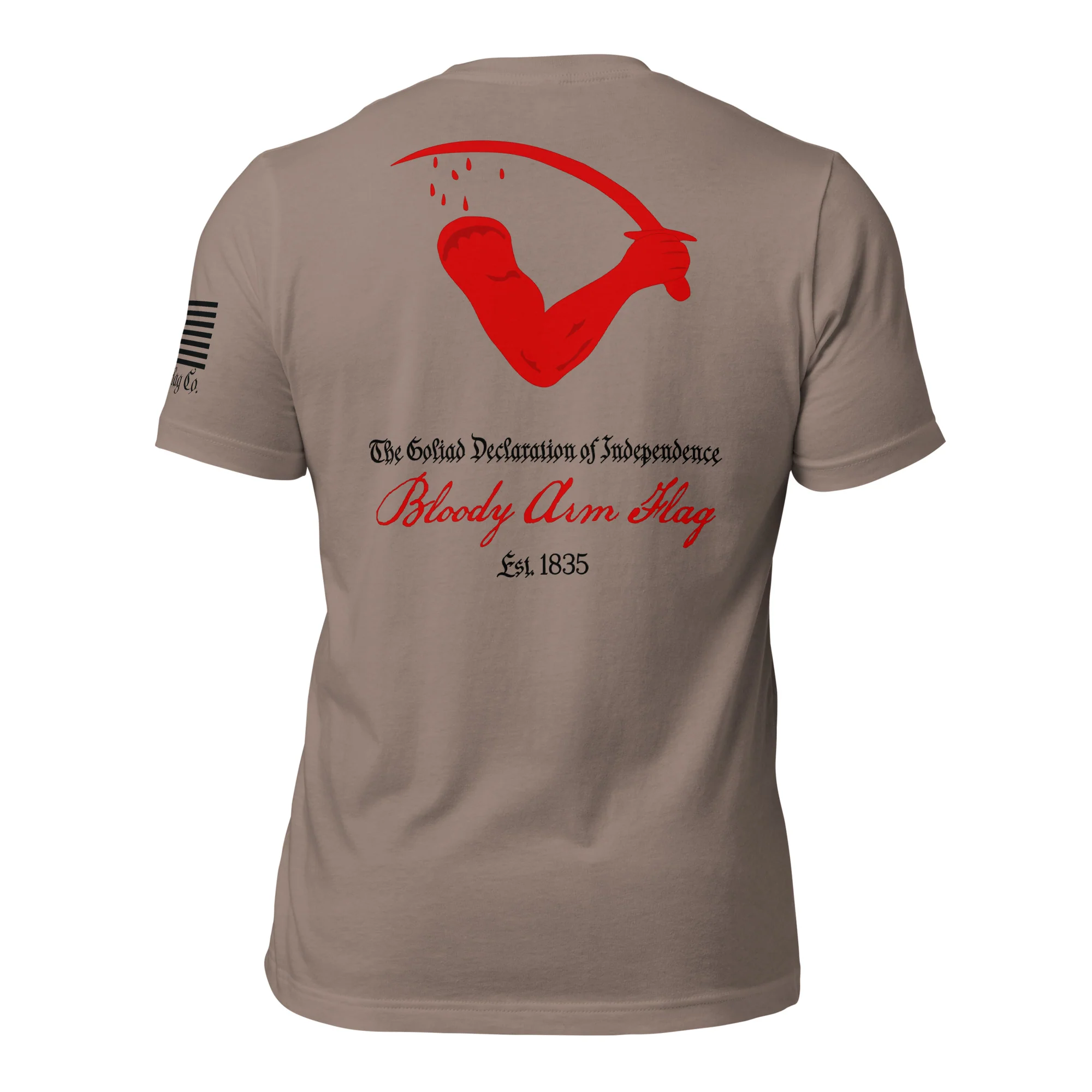 Goliad Flag aka Bloody Arm Flag T-Shirt | Texas Independence DTG - Image 21