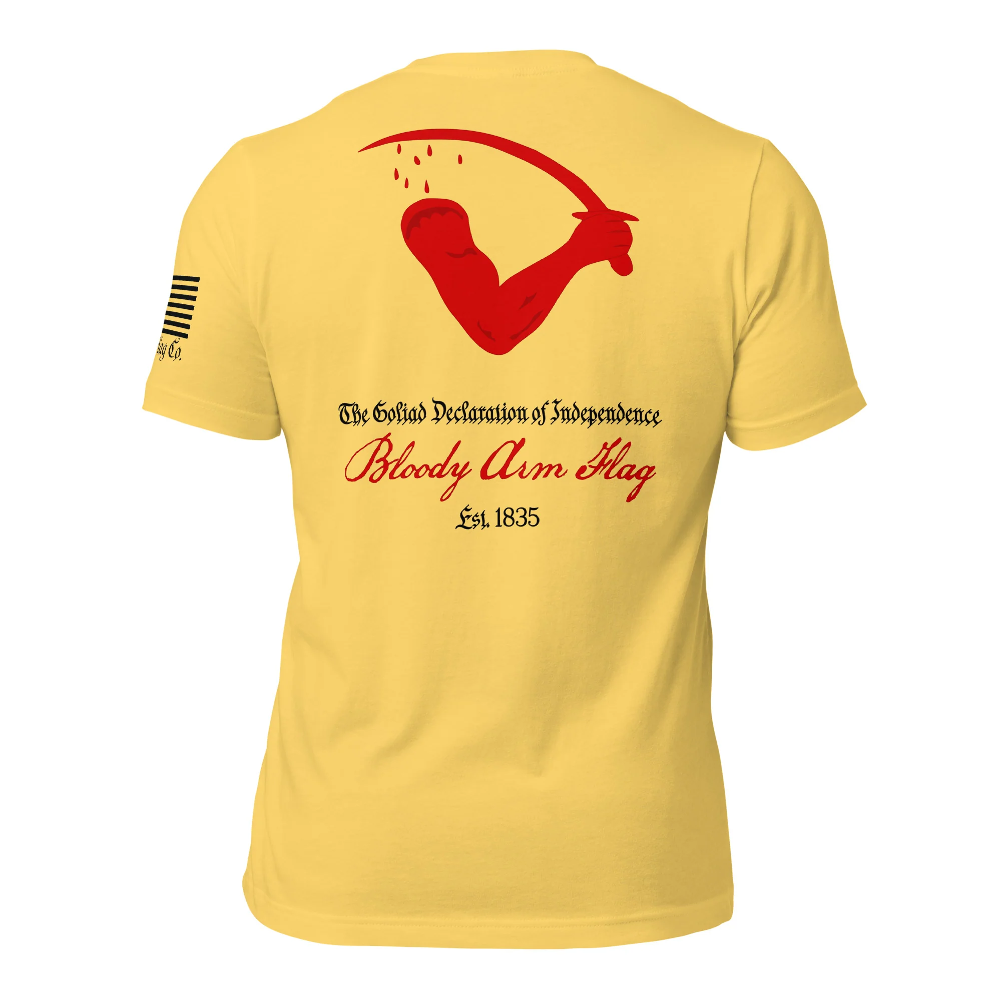 Goliad Flag aka Bloody Arm Flag T-Shirt | Texas Independence DTG - Image 41