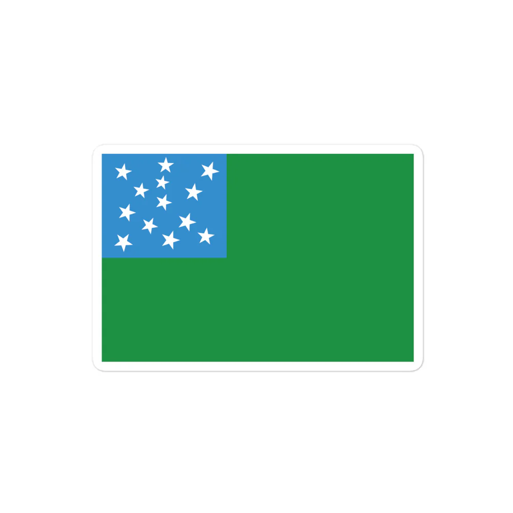 Green Mountain Boys Flag Sticker - Image 2