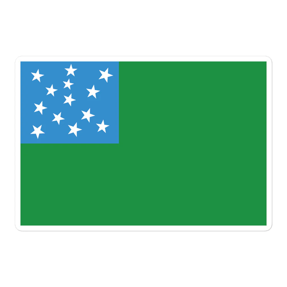 Green Mountain Boys Flag Sticker - Image 3