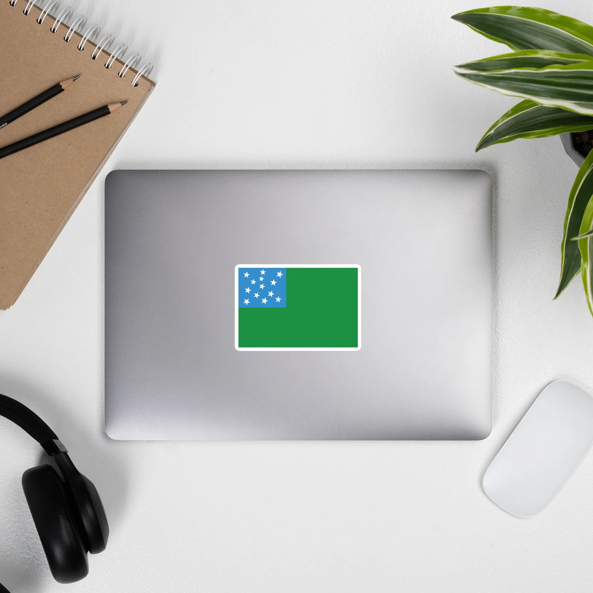 Green Mountain Boys Flag Sticker - Image 5