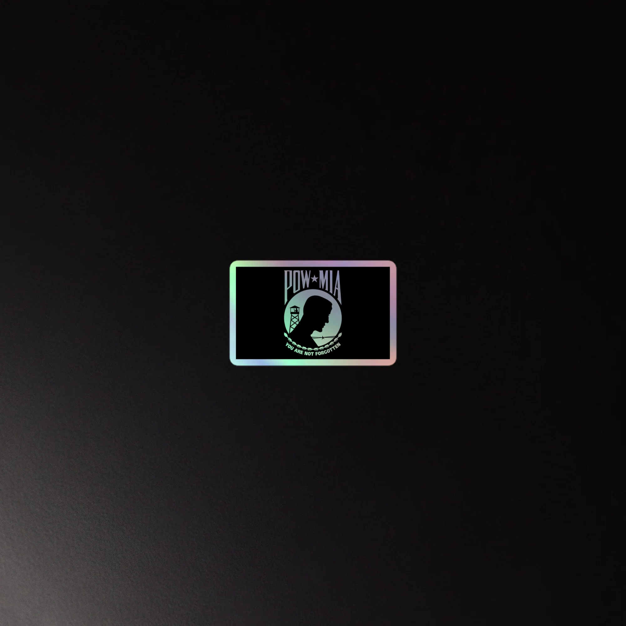 Holographic POW-MIA Flag Sticker | USA Flag Co. - Image 10