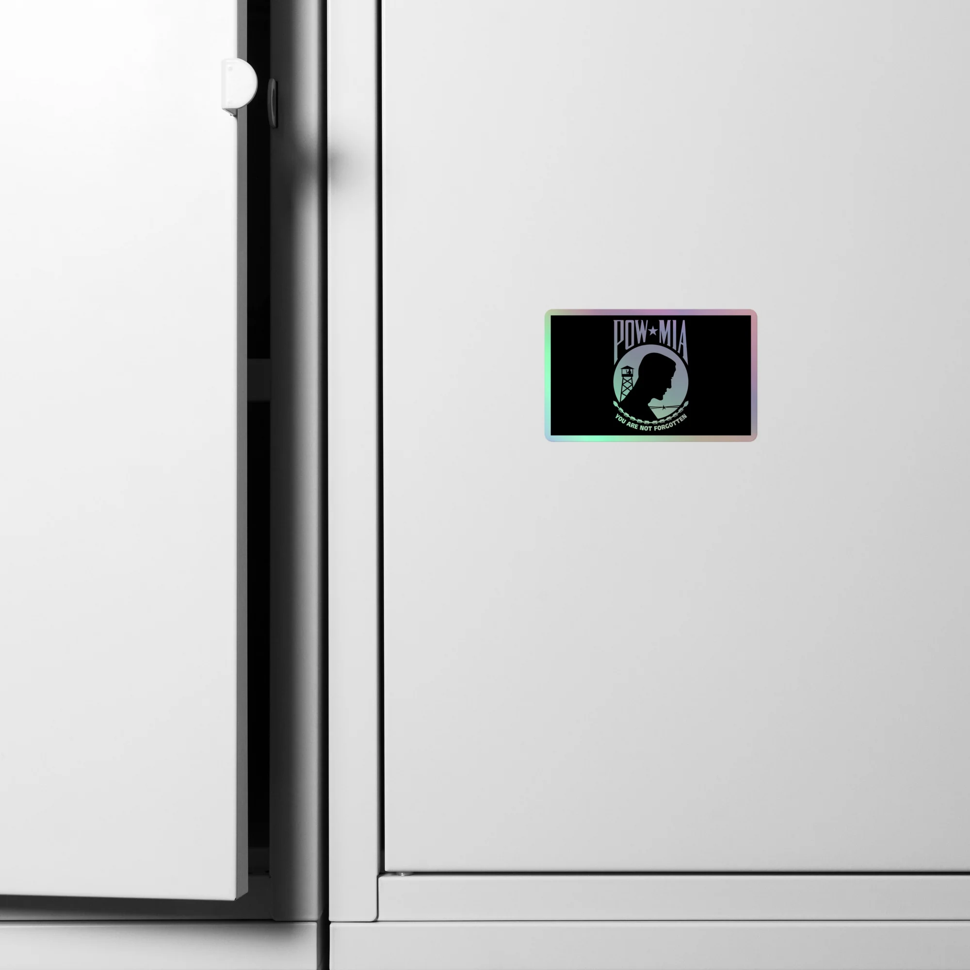 Holographic POW-MIA Flag Sticker | USA Flag Co. - Image 14