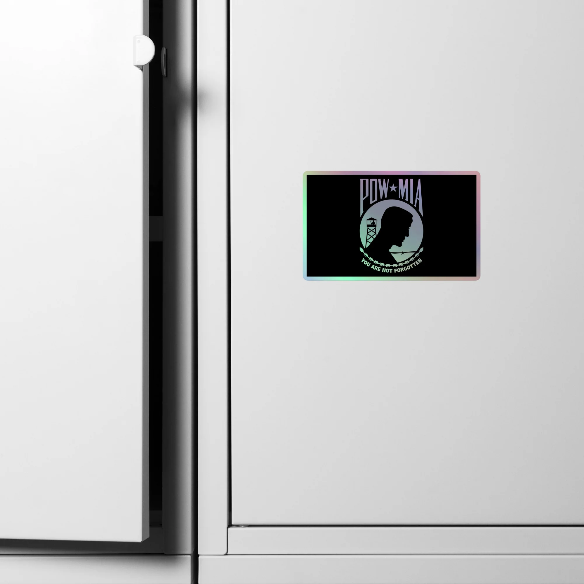Holographic POW-MIA Flag Sticker | USA Flag Co. - Image 15