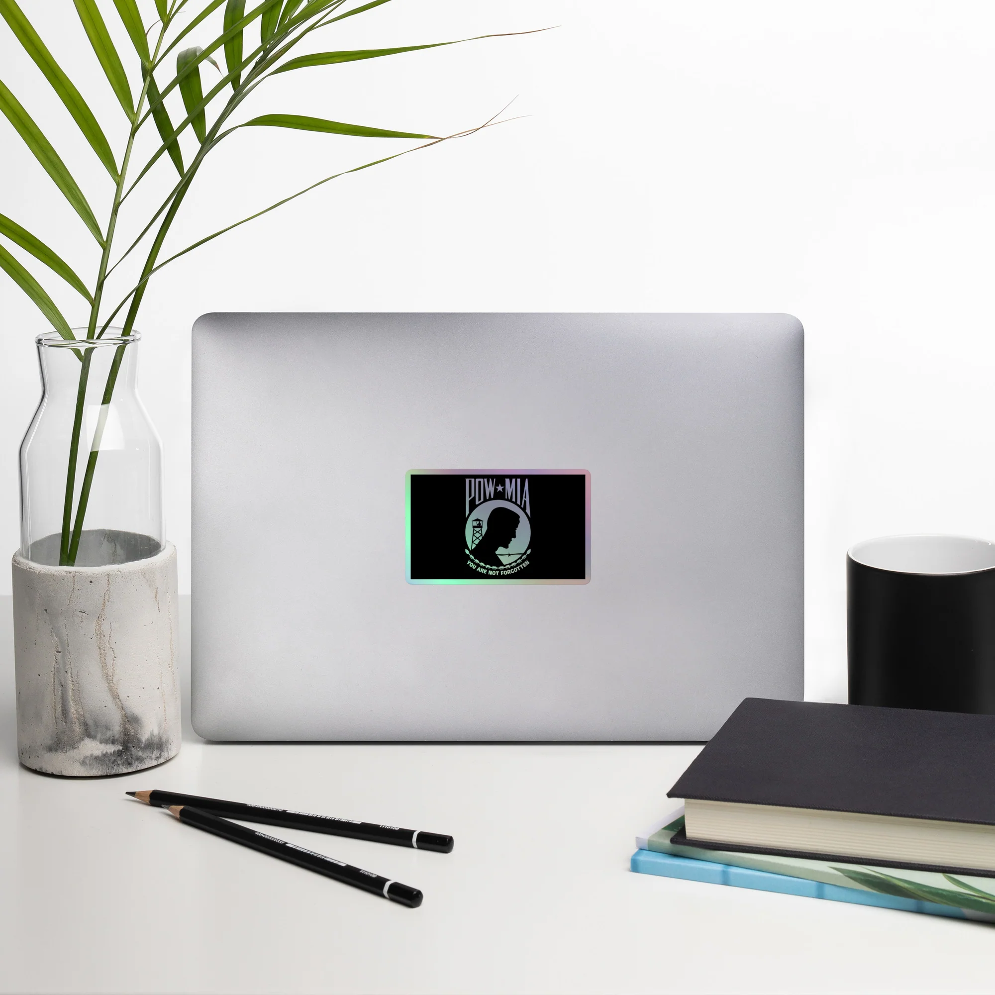 Holographic POW-MIA Flag Sticker | USA Flag Co. - Image 8