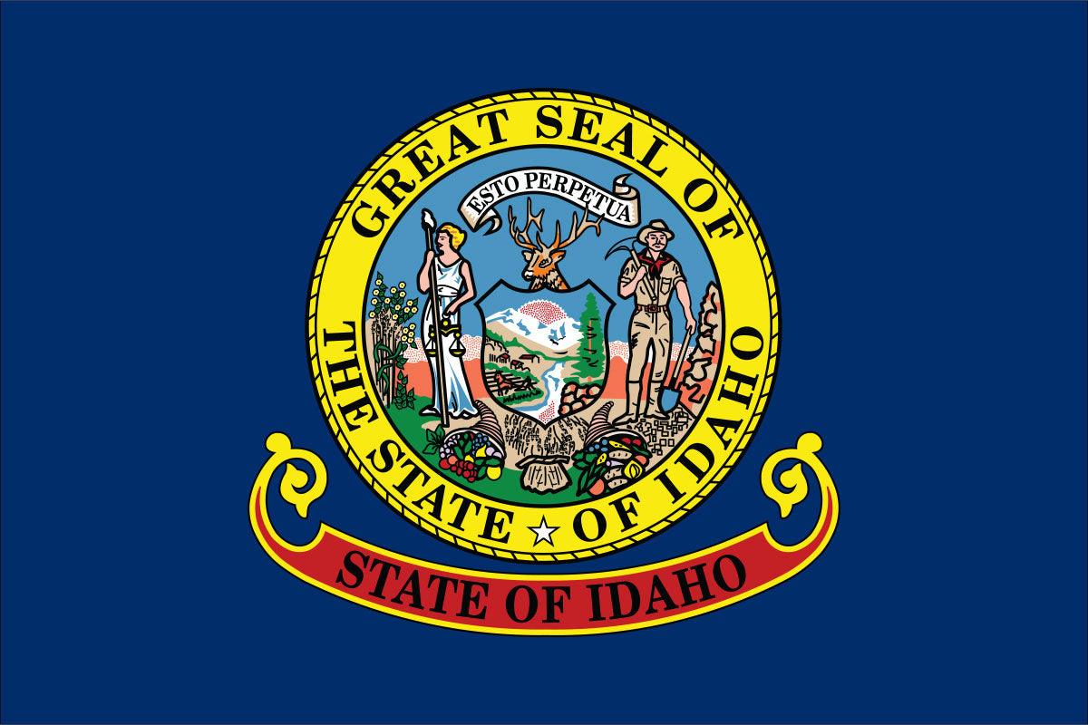 Idaho State Flag Made in USA – Heavy Duty Nylon - Image 2