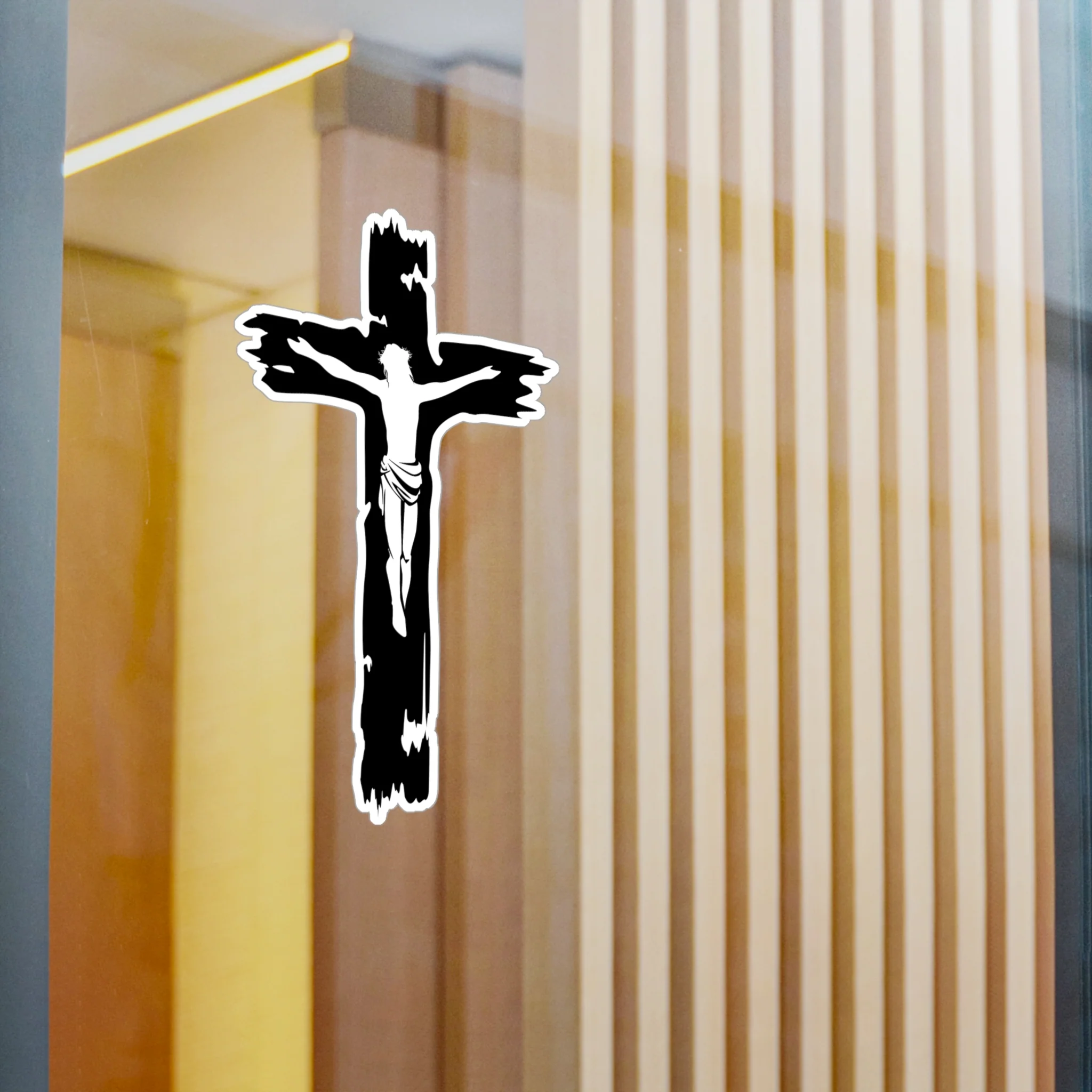 Jesus Cross Decal (indoor and outdoor use) - Image 11