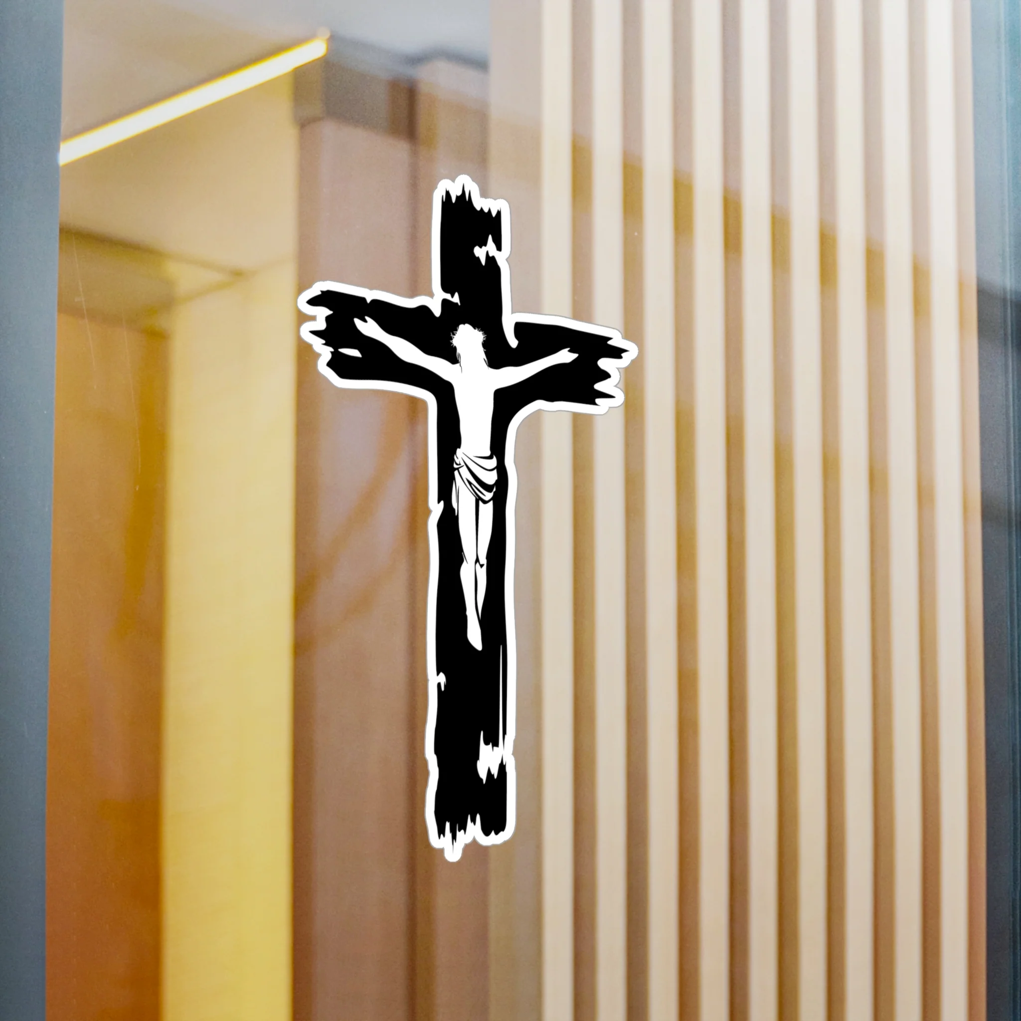Jesus Cross Decal (indoor and outdoor use) - Image 14