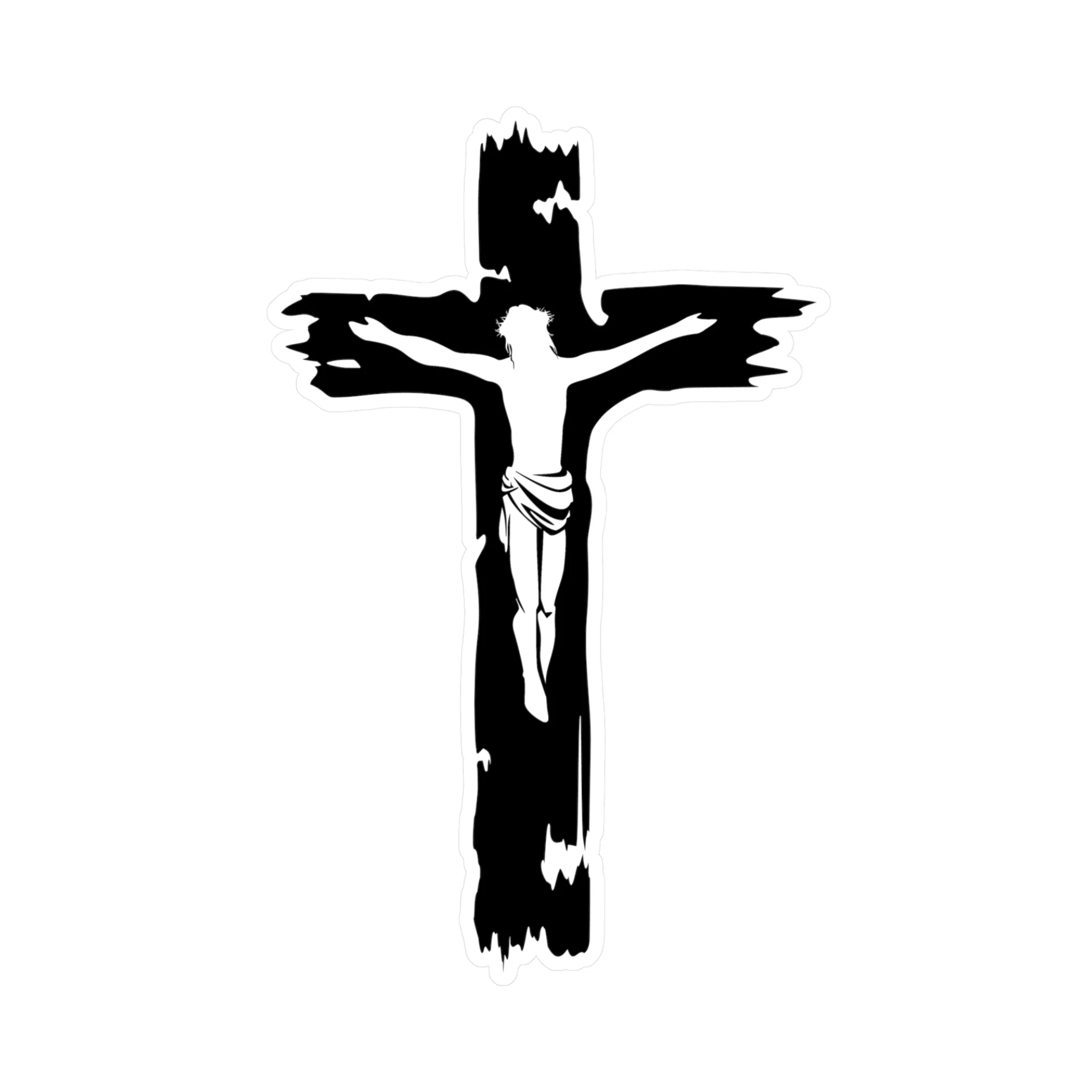 Jesus Cross Decal (indoor and outdoor use) - Image 3