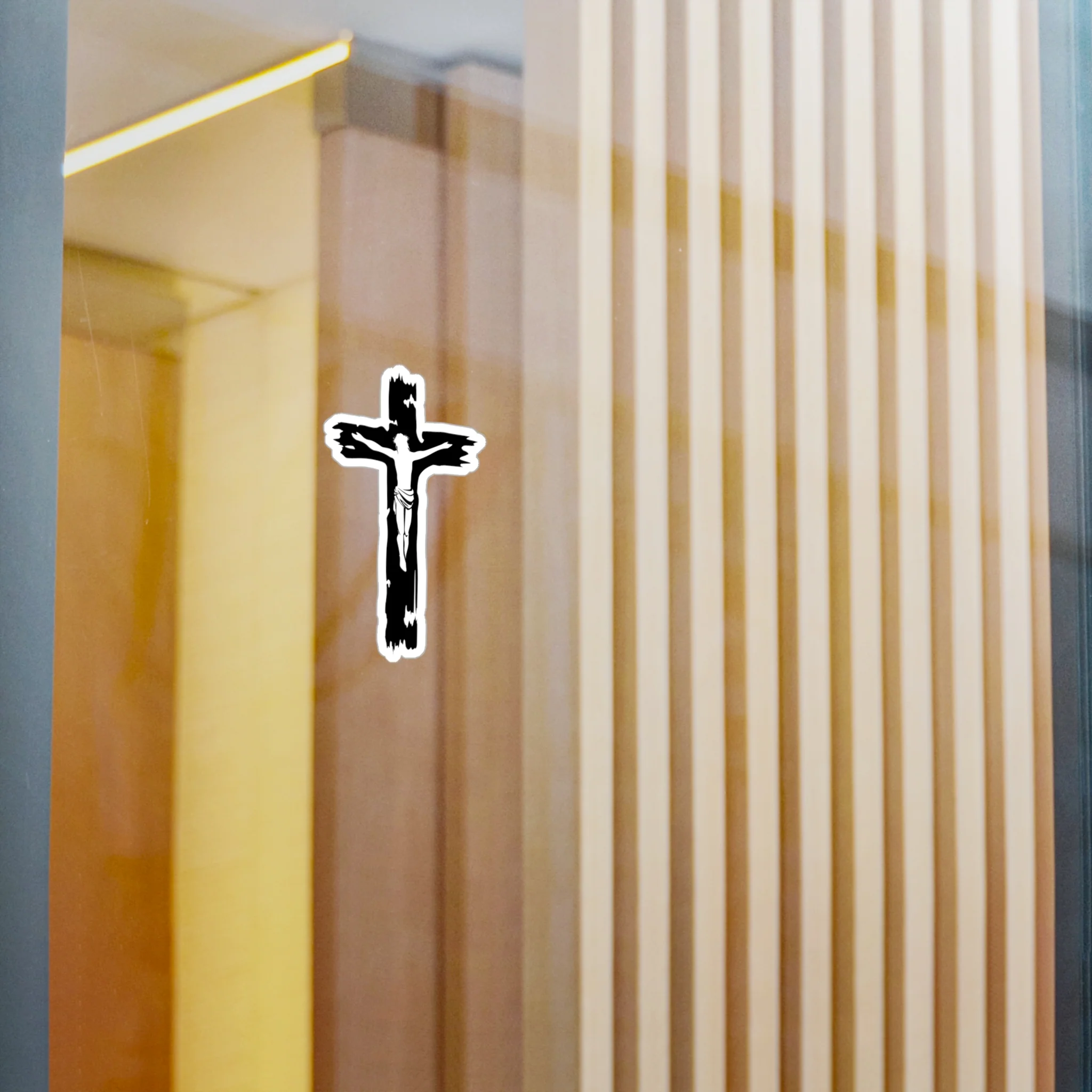 Jesus Cross Decal (indoor and outdoor use) - Image 5