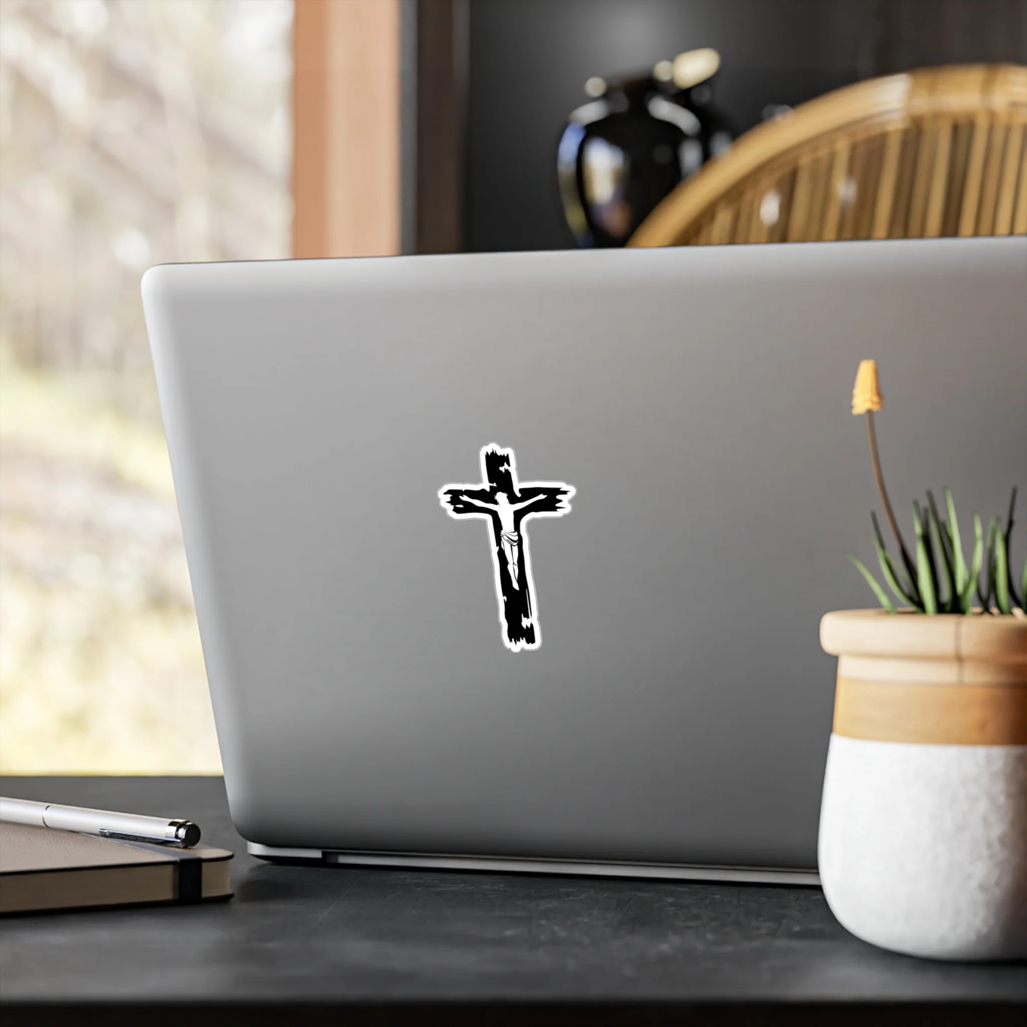 Jesus Cross Decal (indoor and outdoor use) - Image 7