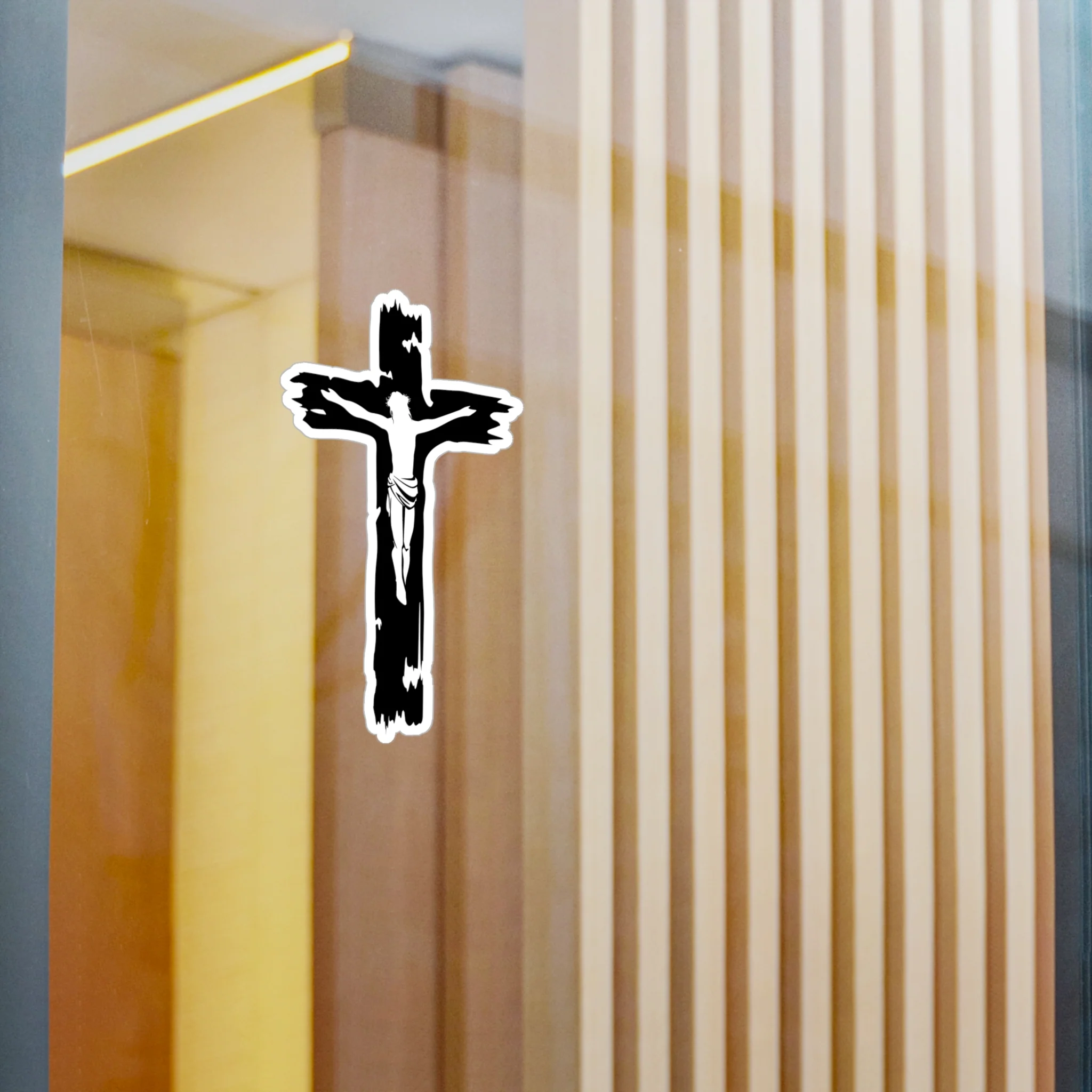 Jesus Cross Decal (indoor and outdoor use) - Image 8