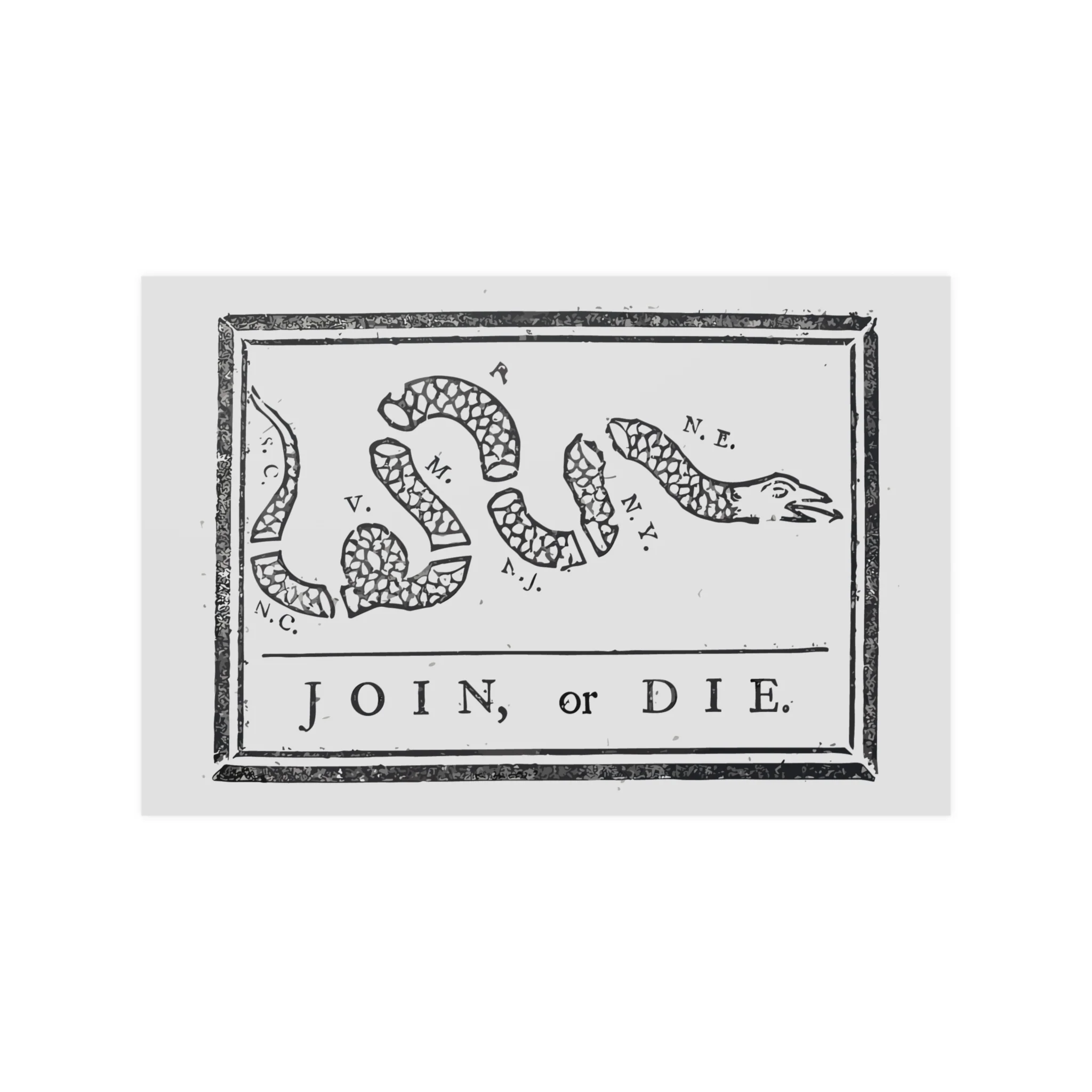 Join, or Die. Poster - Image 3