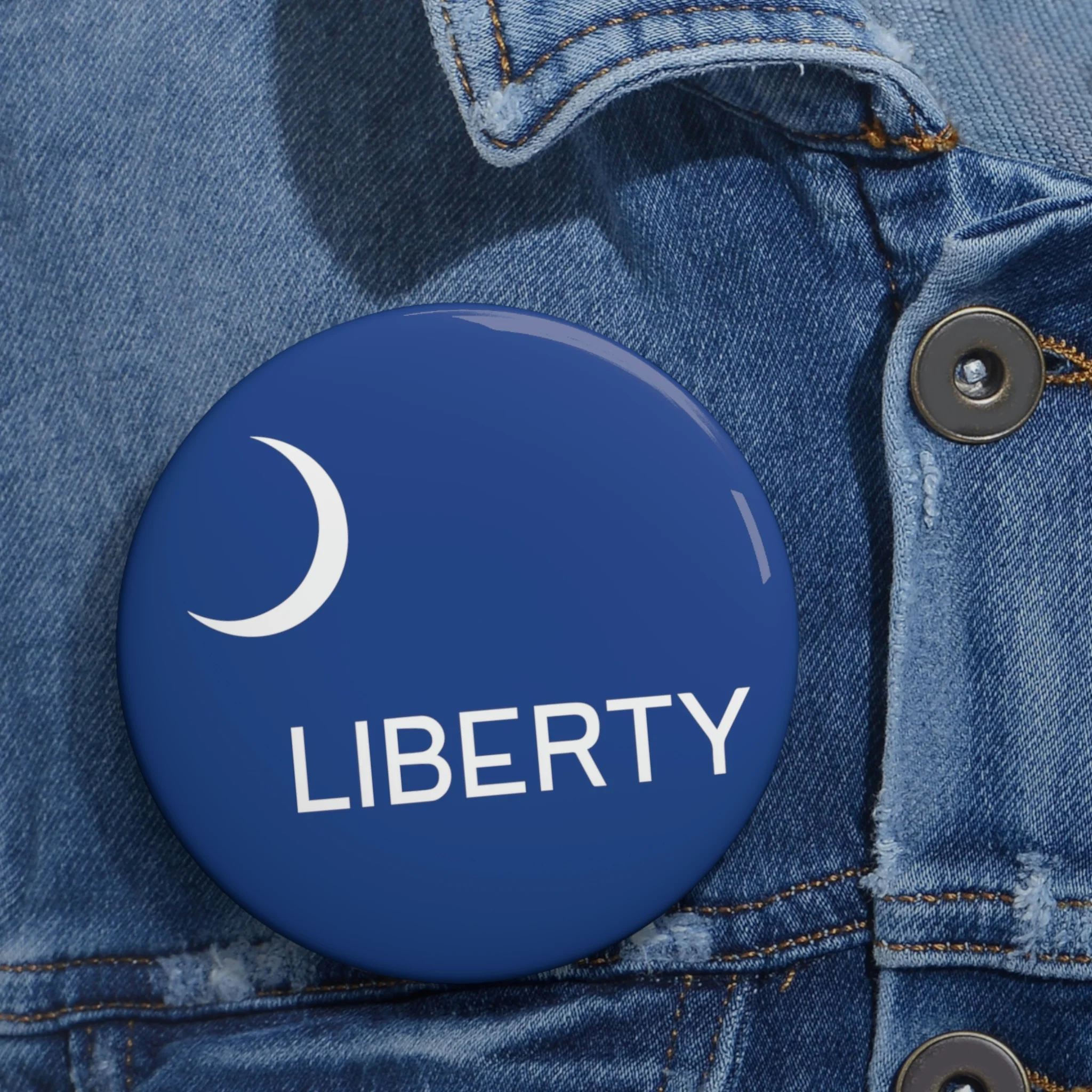 Liberty Flag Custom Pin Buttons - Image 2