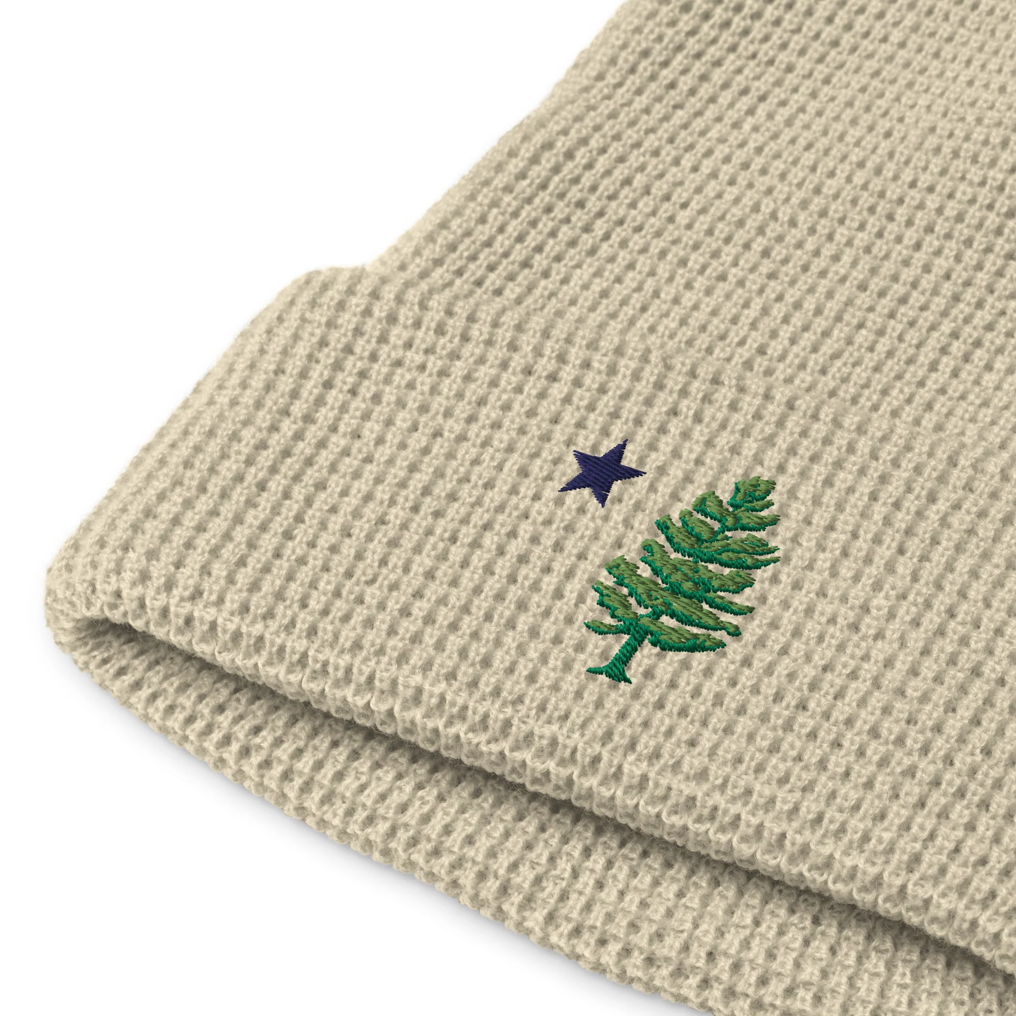 Maine Flag Waffle Beanie (Embroidered) - Image 3
