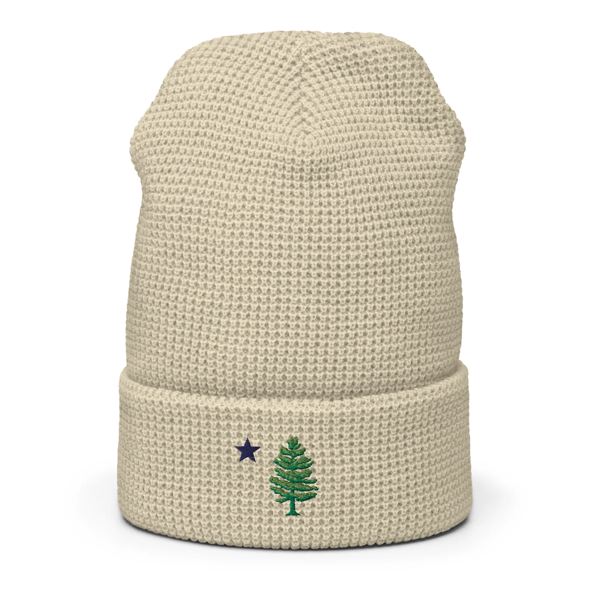 Maine Flag Waffle Beanie (Embroidered) - Image 5